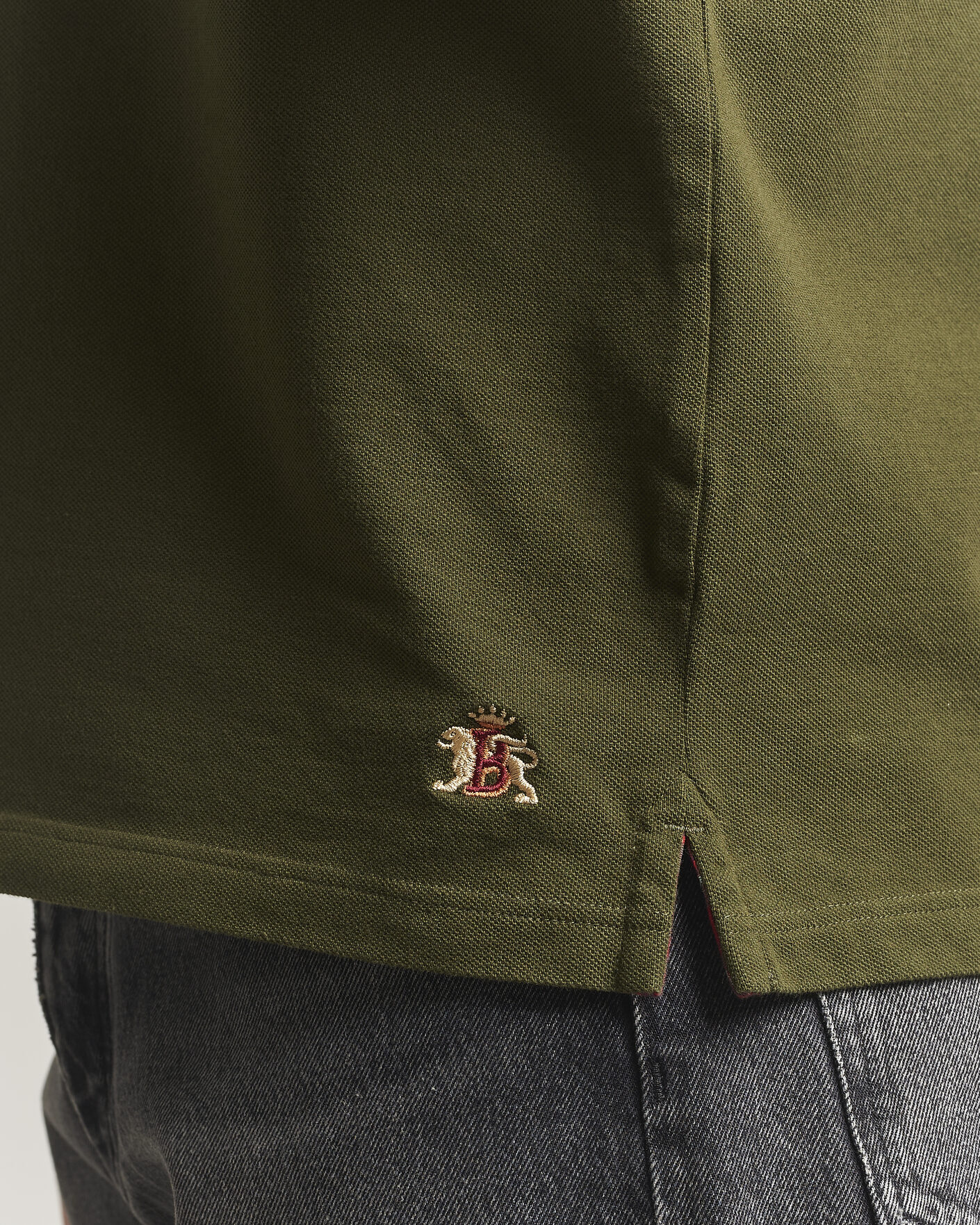 Mies | Pikeet | Baracuta | Tartan Placket Piquet Polo Beech