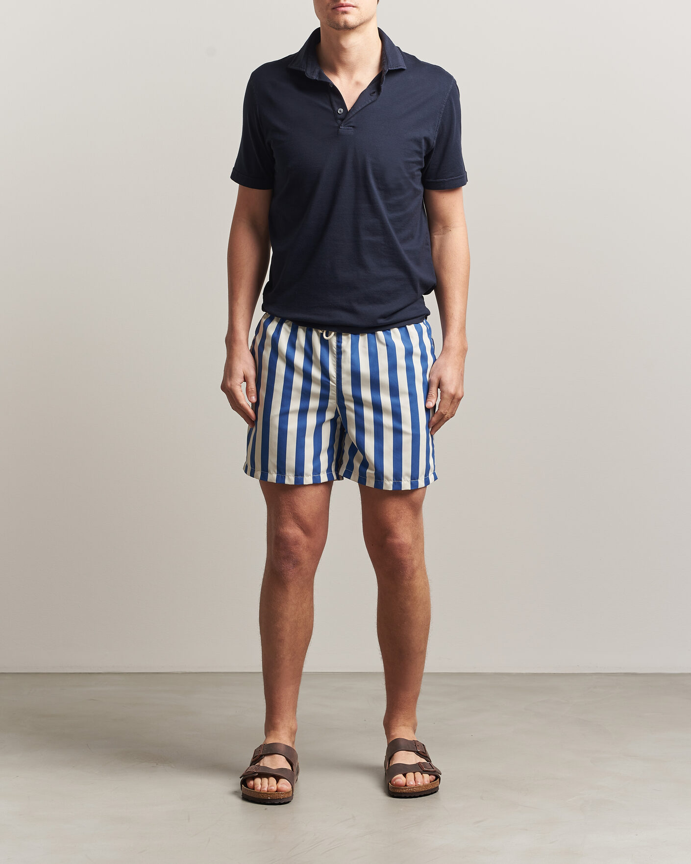 Mies | Uimahousut | Ripa Ripa | Paraggi Striped Swimshorts Blue