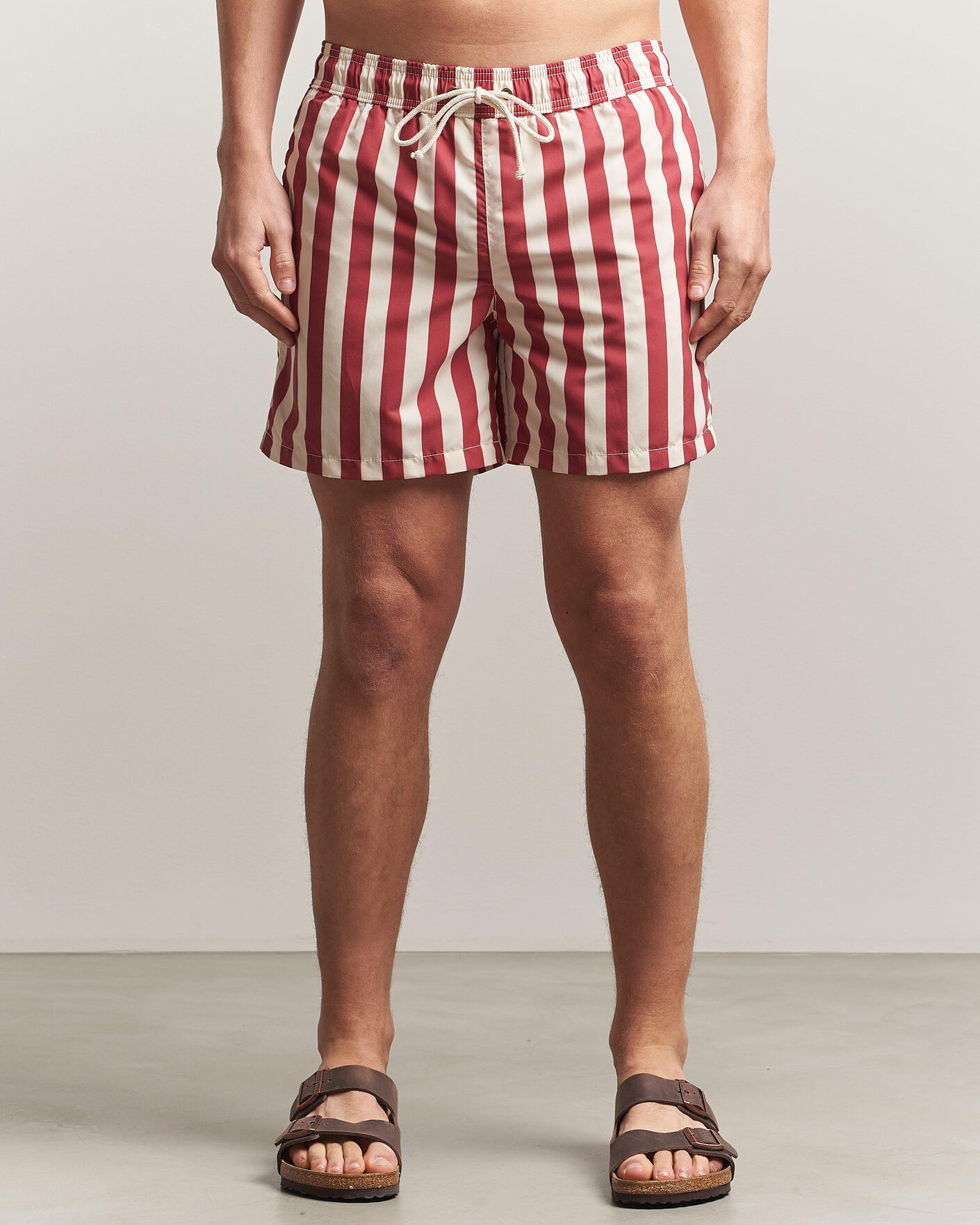 Mies | Uimahousut | Ripa Ripa | Paraggi Striped Swimshorts Red