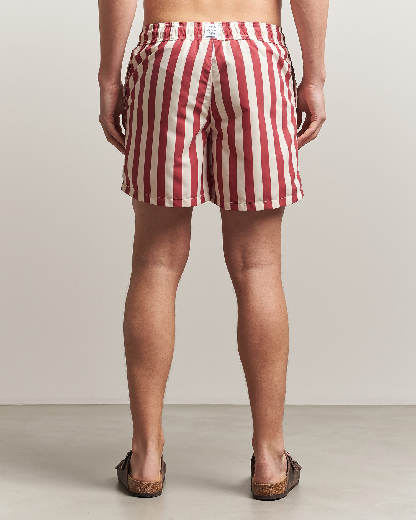 Mies | Uimahousut | Ripa Ripa | Paraggi Striped Swimshorts Red