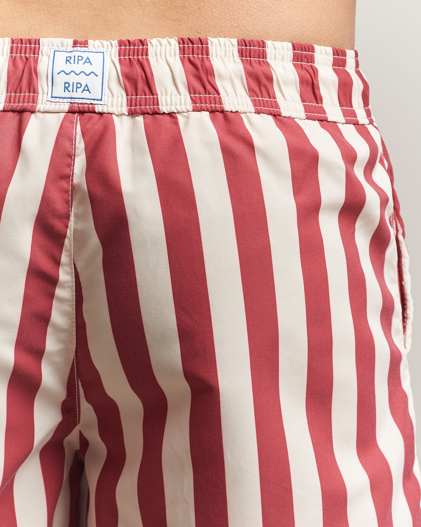 Mies | Uimahousut | Ripa Ripa | Paraggi Striped Swimshorts Red