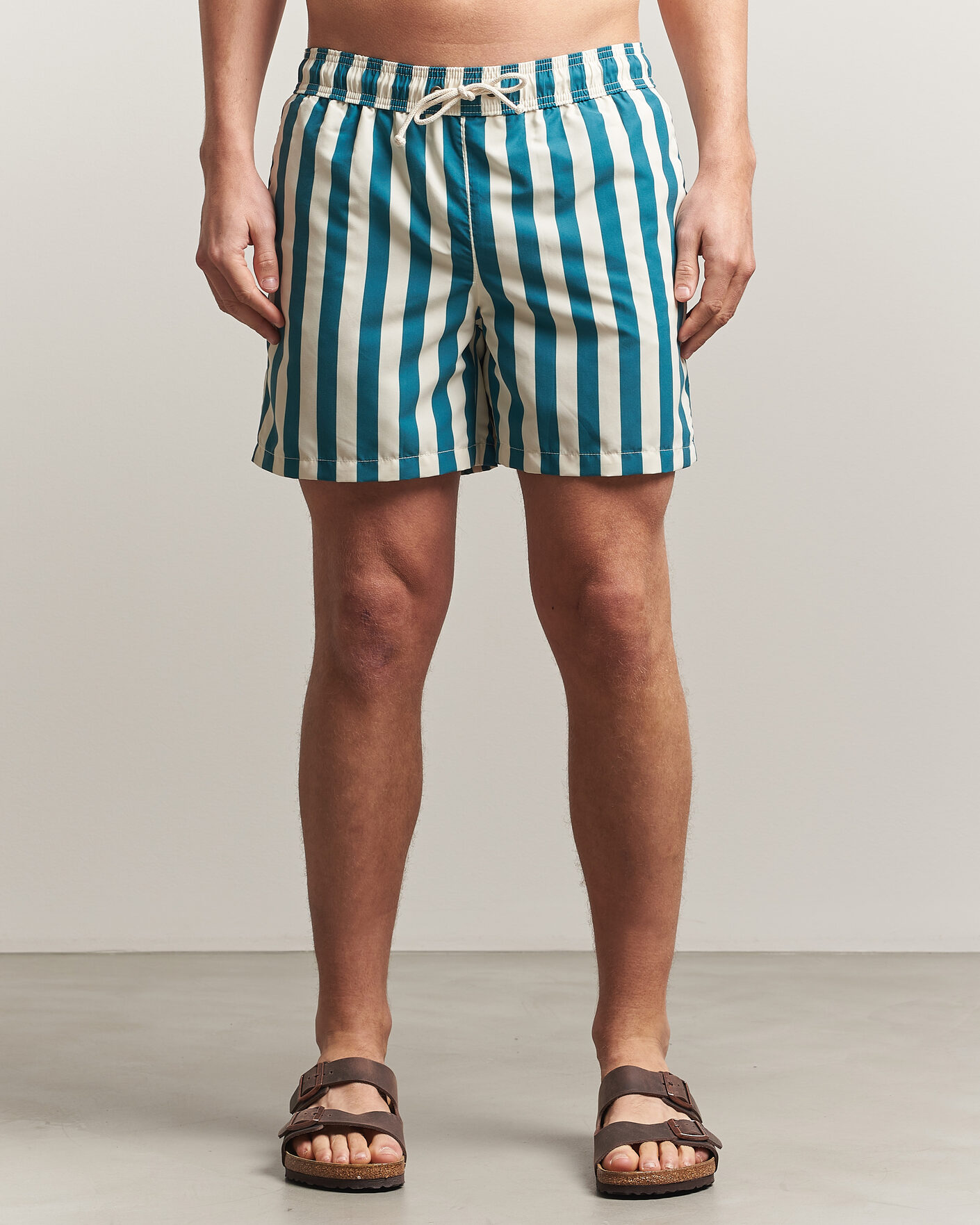 Mies | Uimahousut | Ripa Ripa | Paraggi Striped Swimshorts Green