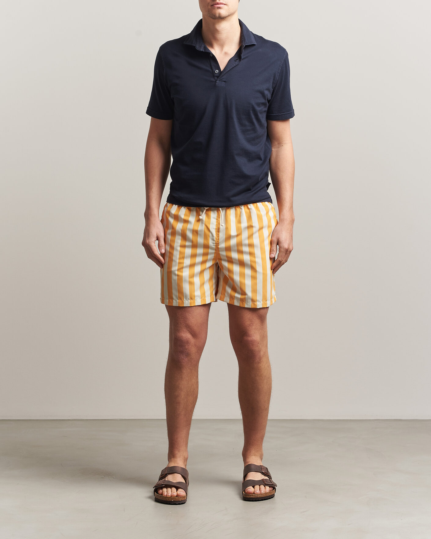 Mies | Uimahousut | Ripa Ripa | Paraggi Striped Swimshorts Yellow