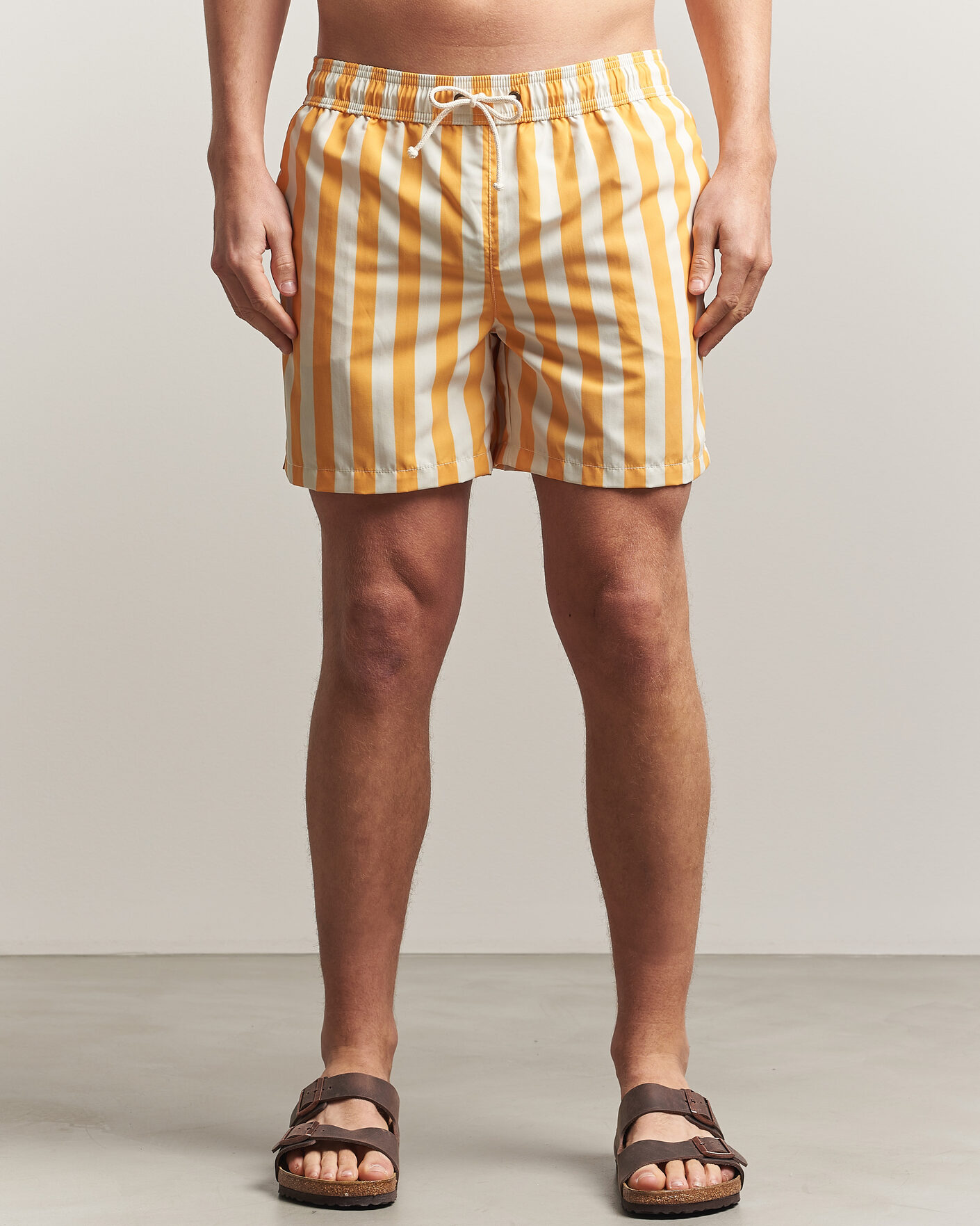 Mies | Uimahousut | Ripa Ripa | Paraggi Striped Swimshorts Yellow