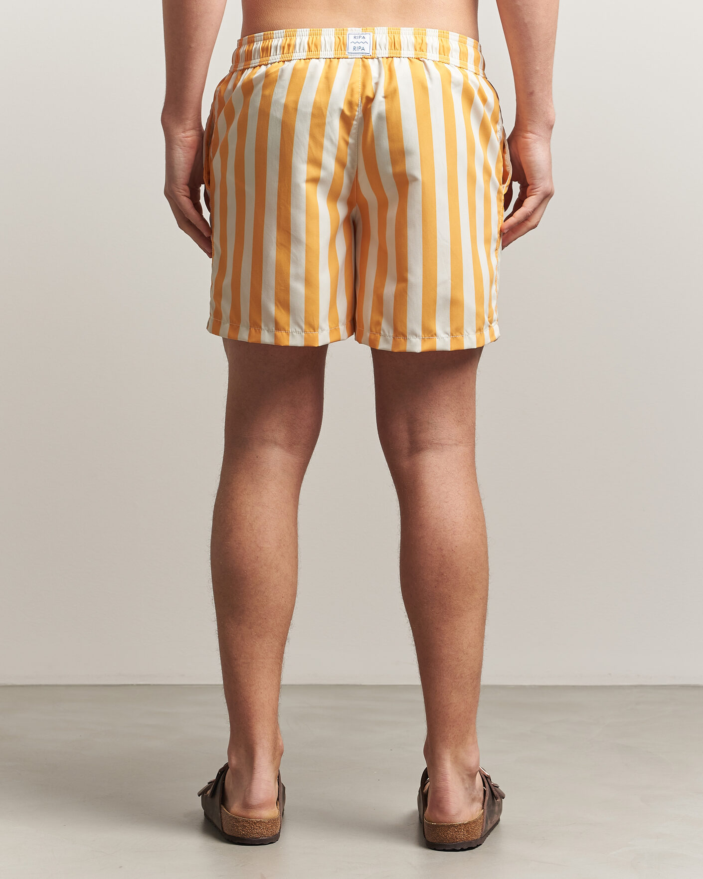 Mies | Uimahousut | Ripa Ripa | Paraggi Striped Swimshorts Yellow