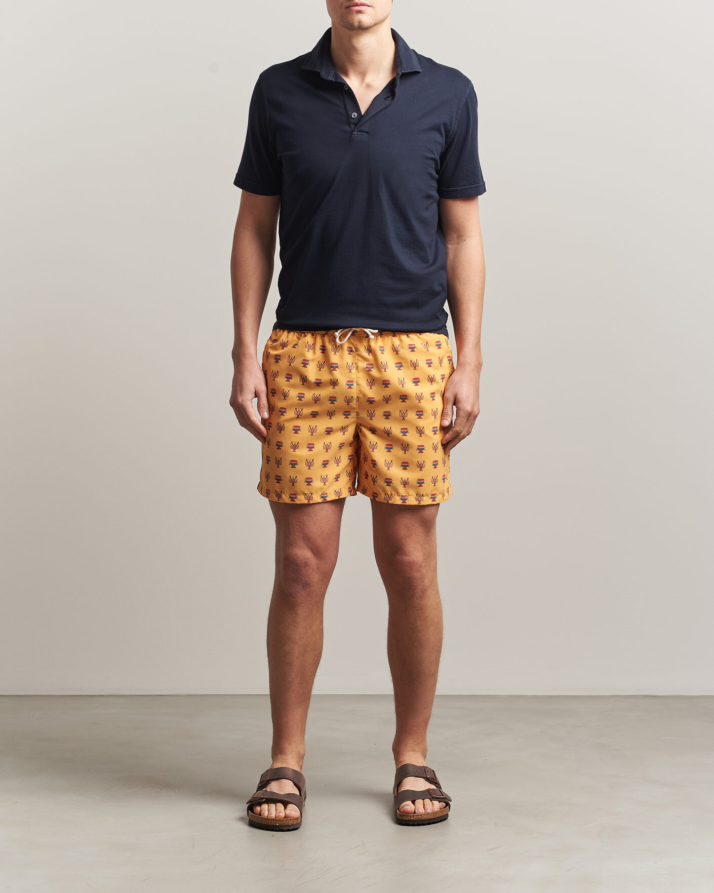 Mies | Uimahousut | Ripa Ripa | Printed Swimshorts Yellow