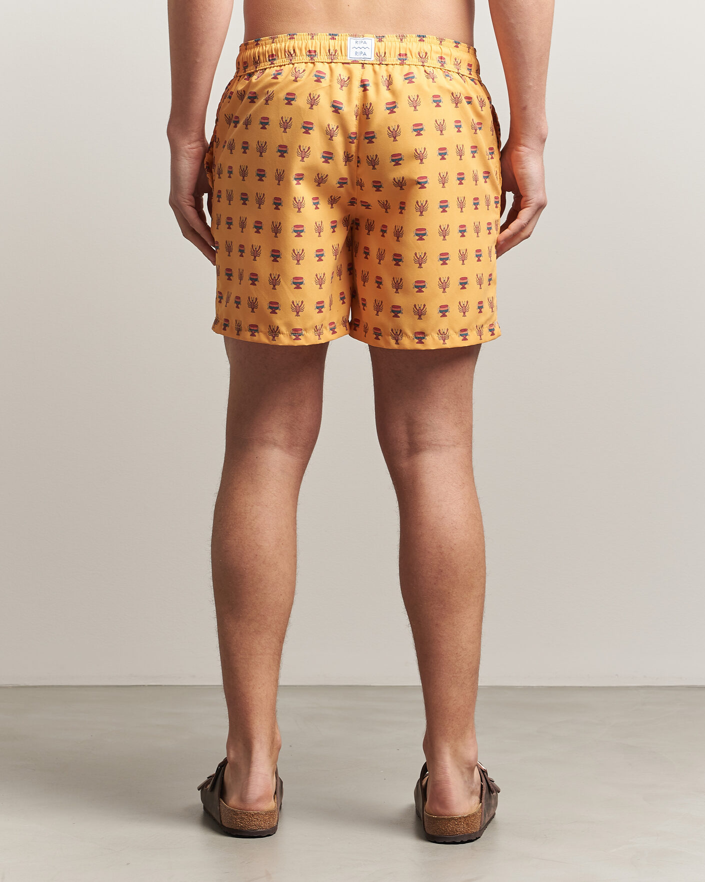 Mies | Uimahousut | Ripa Ripa | Printed Swimshorts Yellow