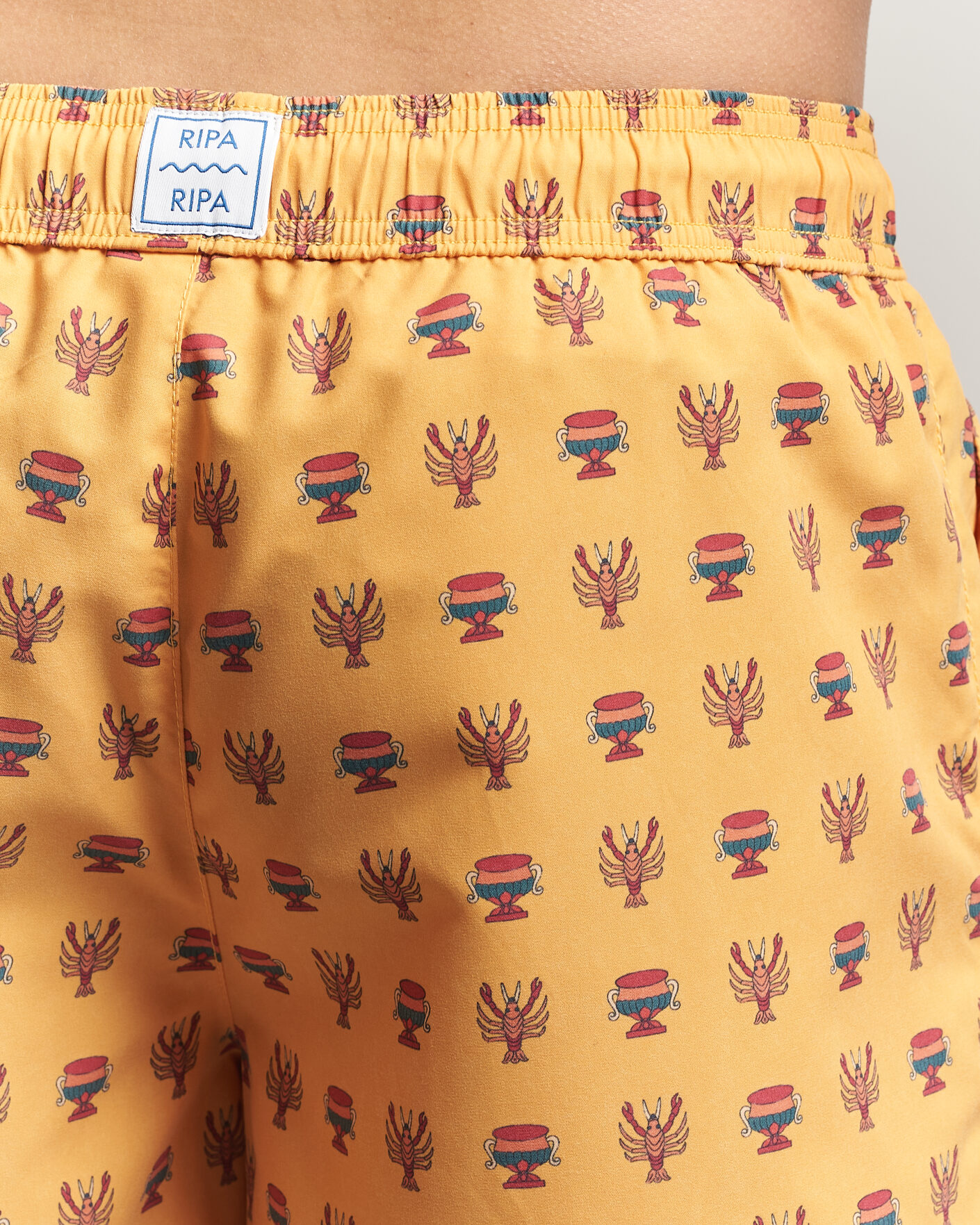 Mies | Uimahousut | Ripa Ripa | Printed Swimshorts Yellow