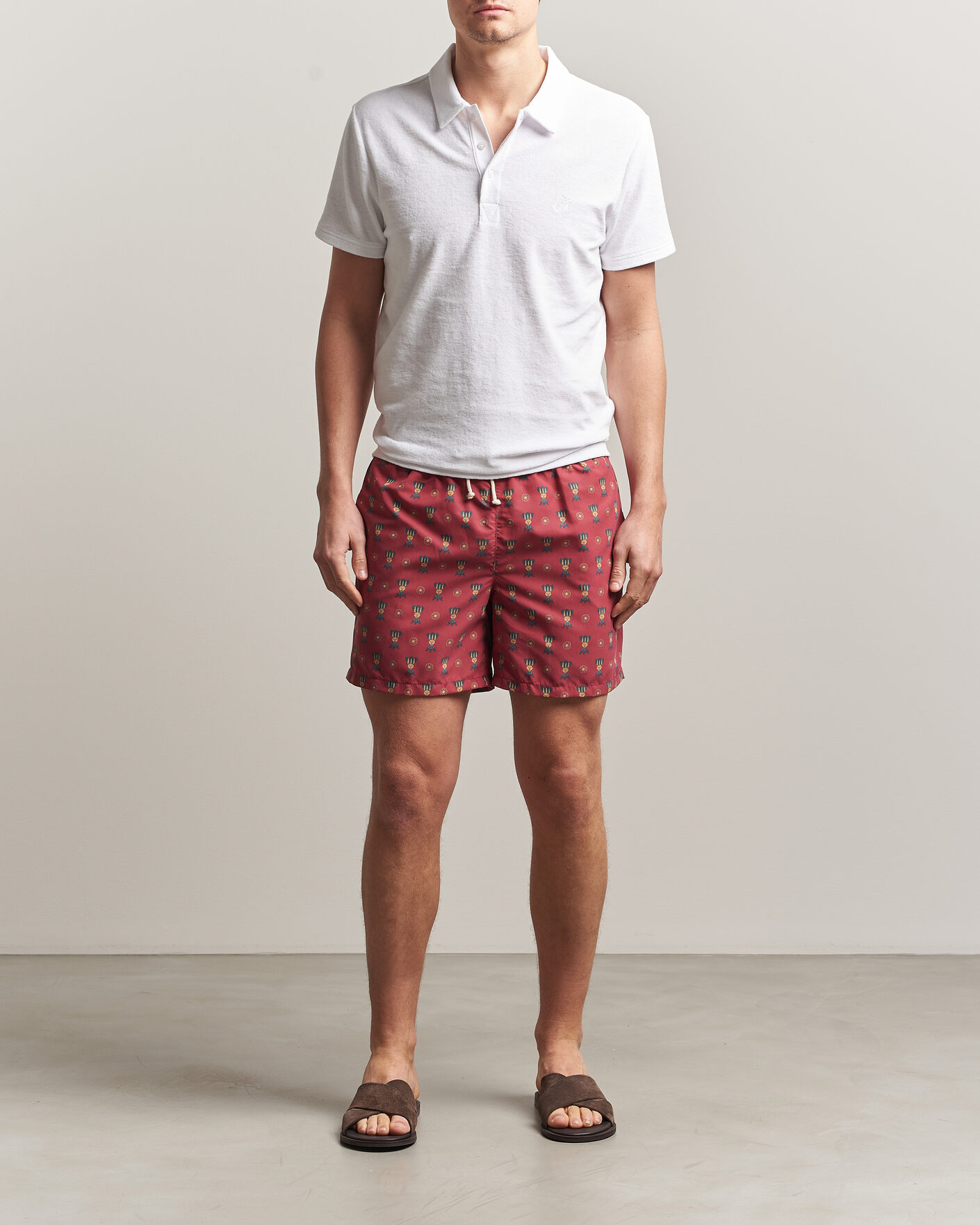 Mies | Ripa Ripa Printed Swimshorts Red | Ripa Ripa | Printed Swimshorts Red
