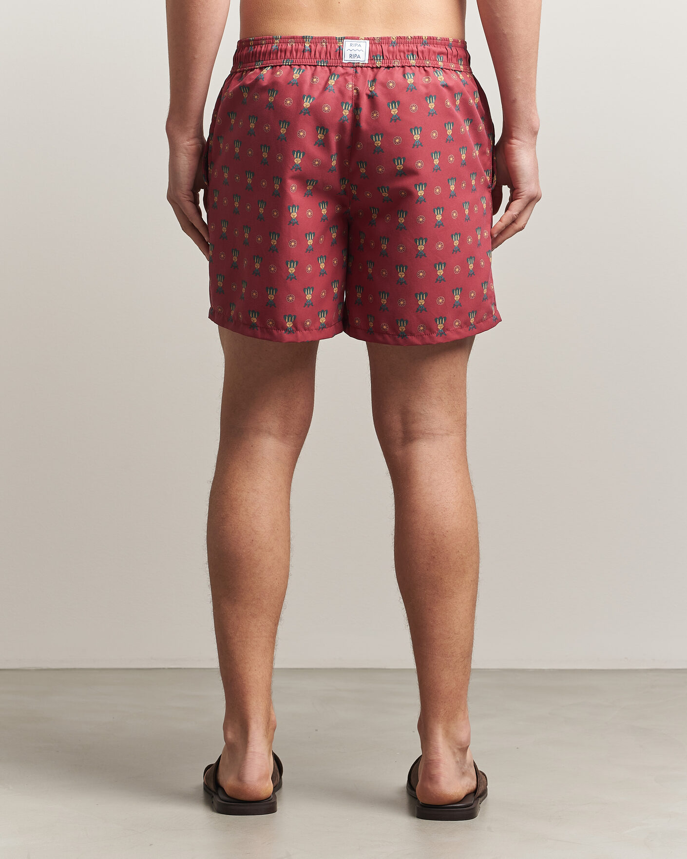 Mies | Uimahousut | Ripa Ripa | Printed Swimshorts Red