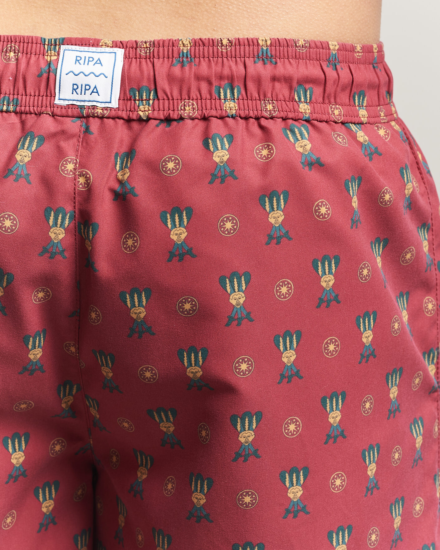 Mies | Ripa Ripa Printed Swimshorts Red | Ripa Ripa | Printed Swimshorts Red