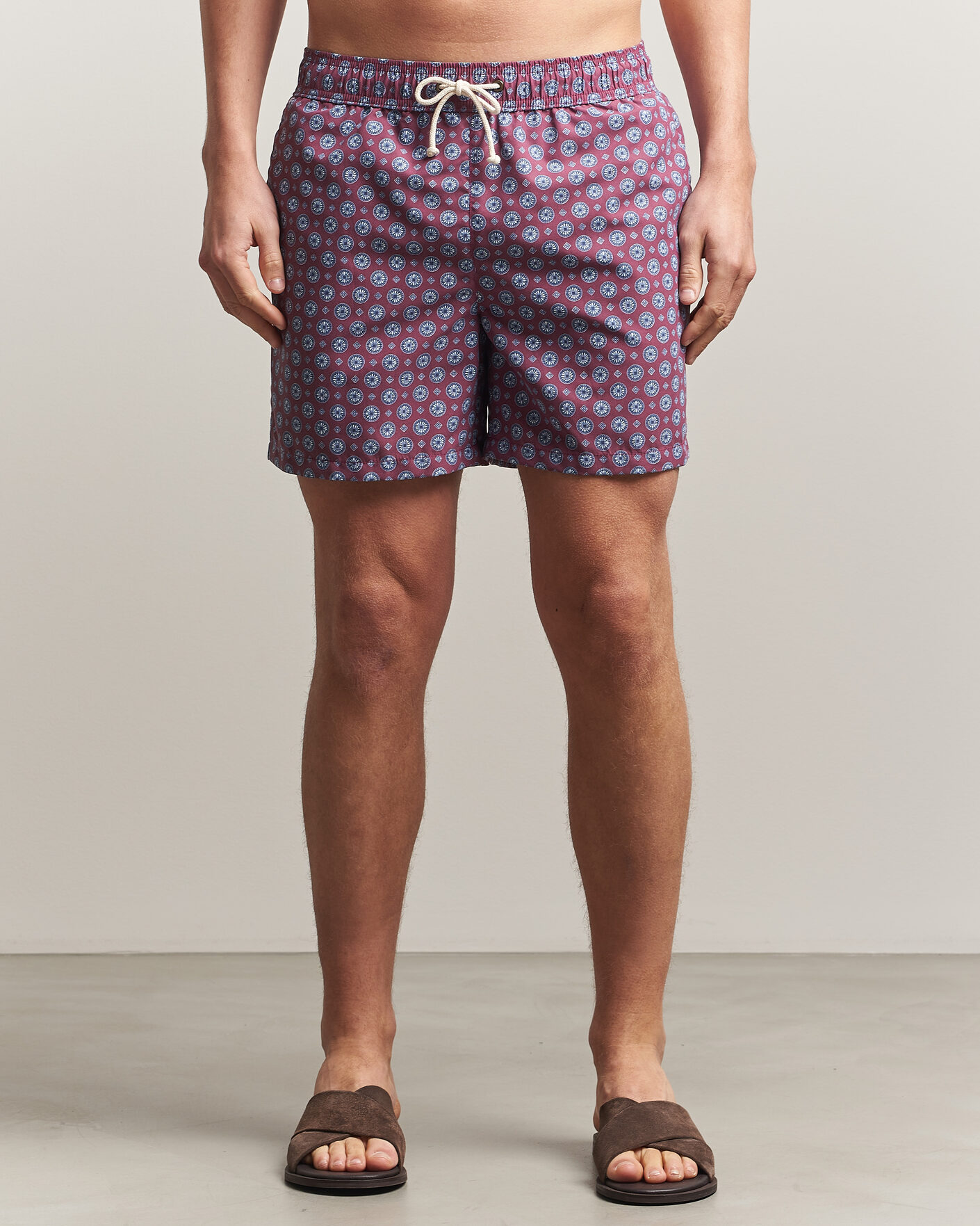 Mies | Uimahousut | Ripa Ripa | Printed Swimshorts Bordeaux