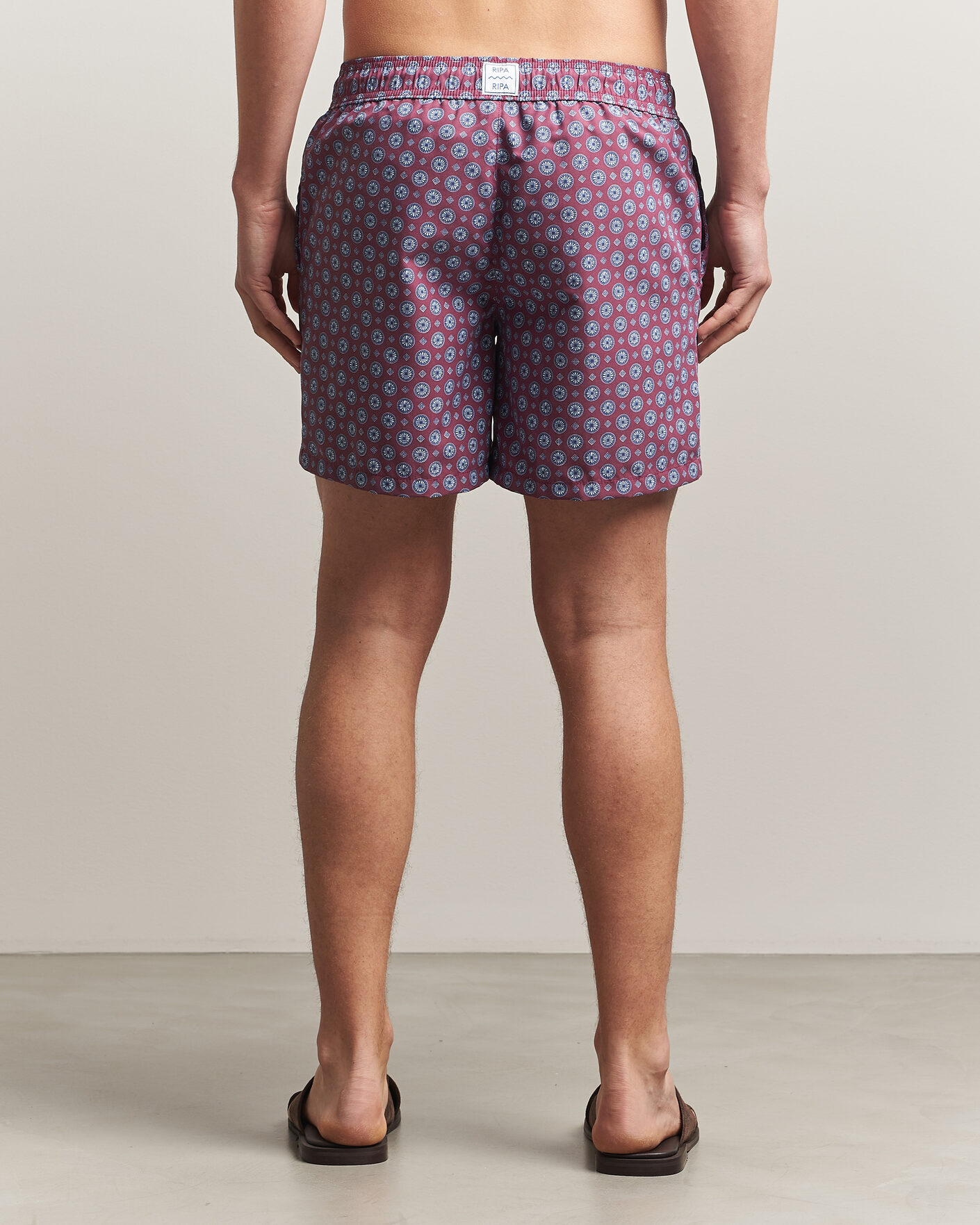 Mies | Uimahousut | Ripa Ripa | Printed Swimshorts Bordeaux