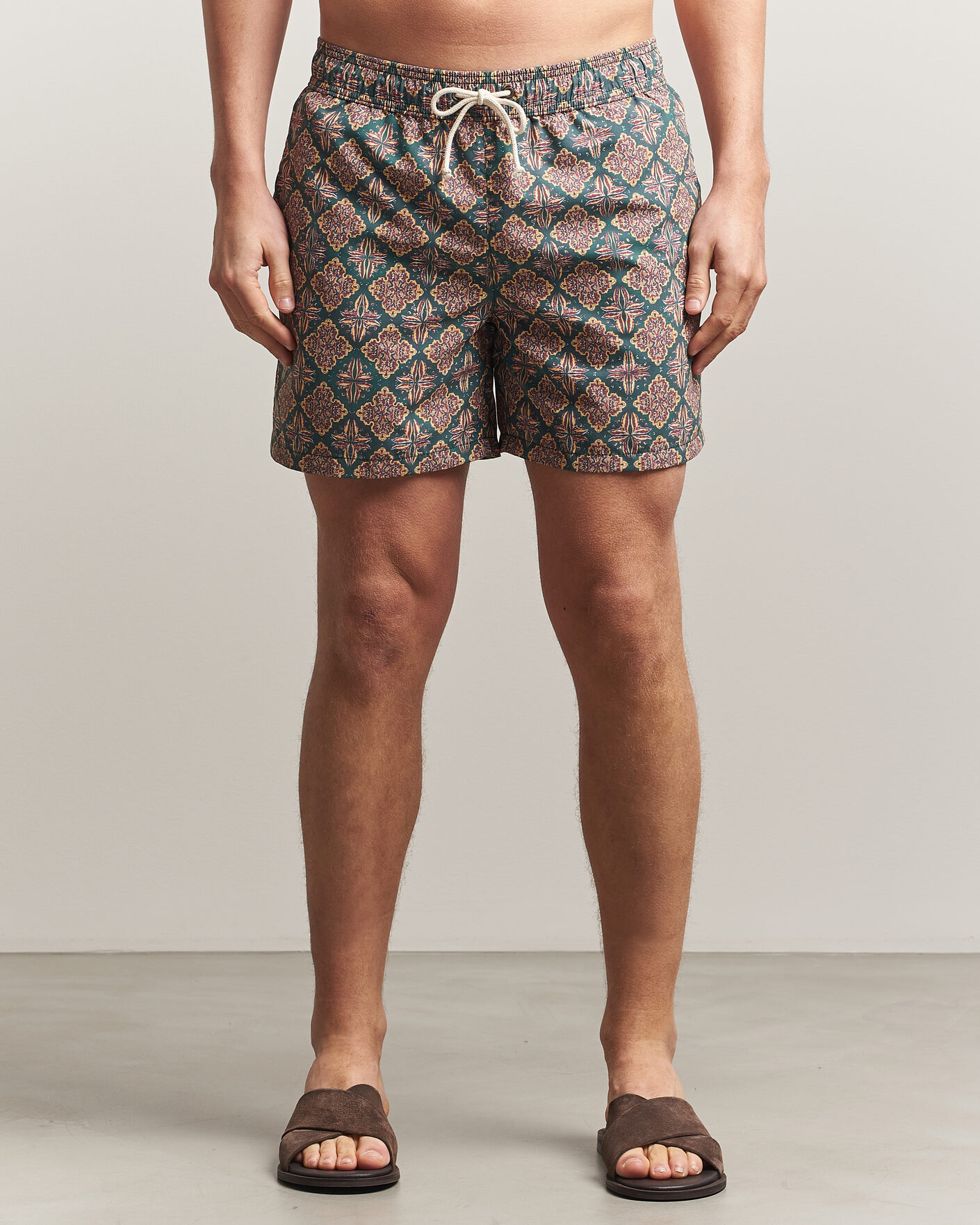 Mies | Uimahousut | Ripa Ripa | Printed Swimshorts Green/Red