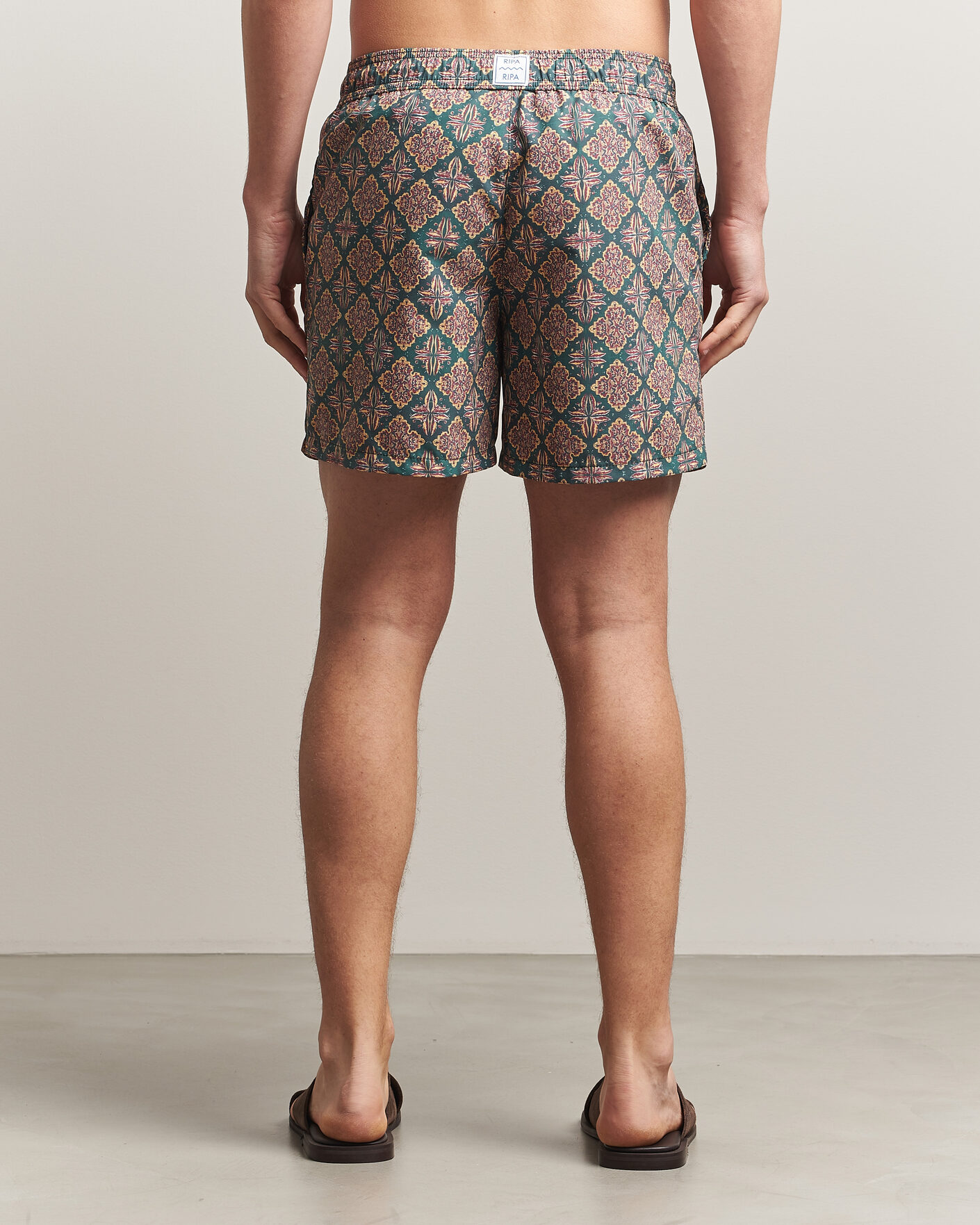 Mies | Ripa Ripa Printed Swimshorts Green/Red | Ripa Ripa | Printed Swimshorts Green/Red