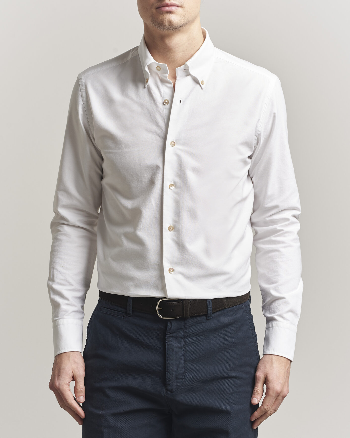 Mies | Kauluspaidat | Grigio | Oxford Button Down Shirt White
