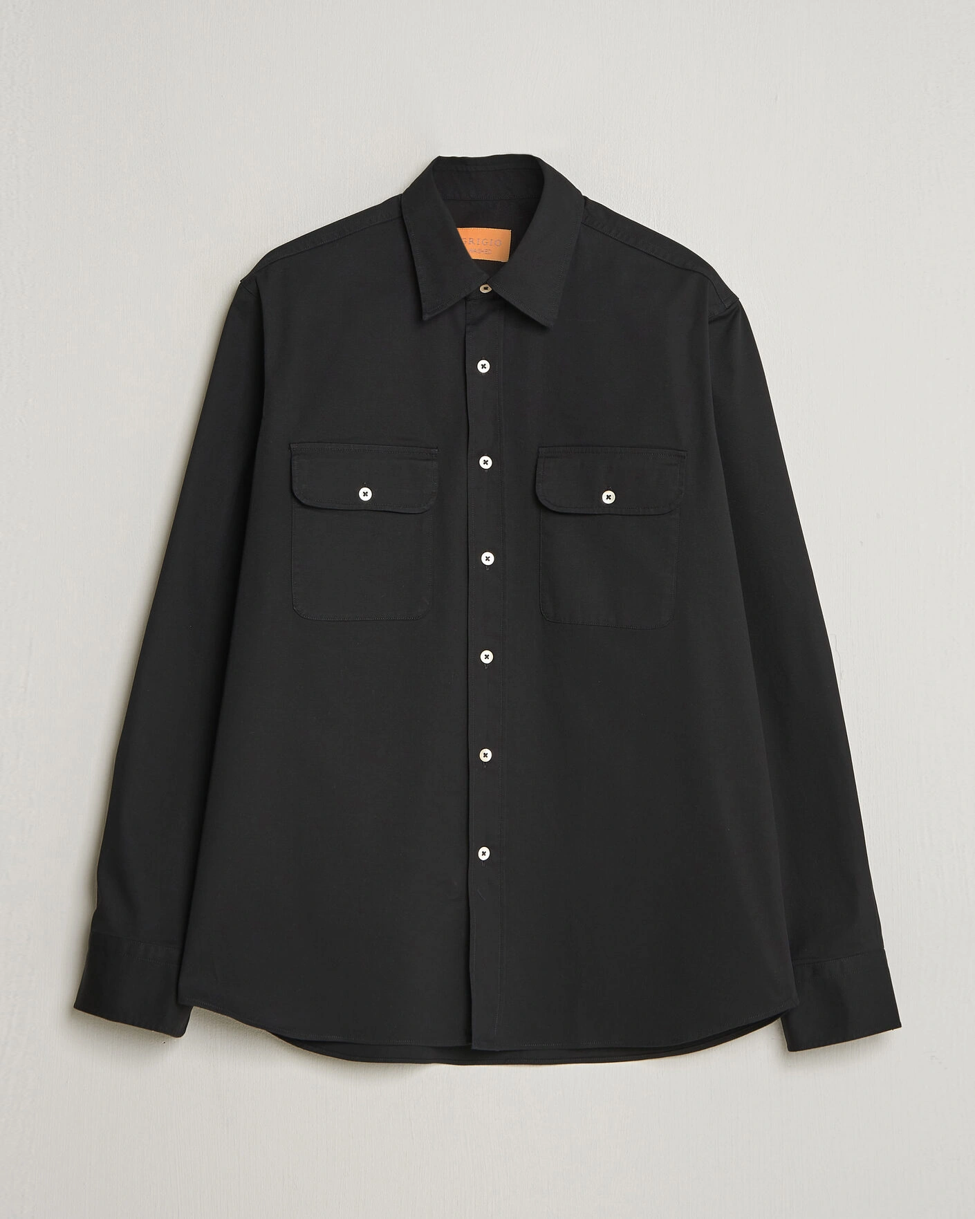 Mies | Kauluspaidat | Grigio | Illinois Cotton Overshirt Black