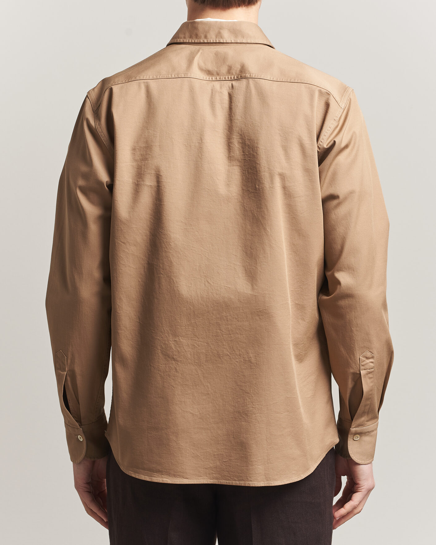Mies | Kauluspaidat | Grigio | Illinois Cotton Overshirt Khaki