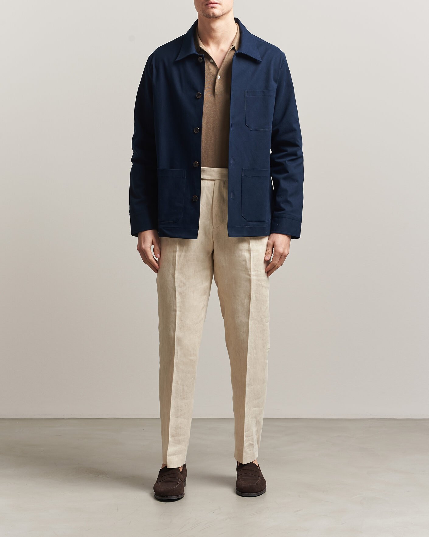 Mies | Takit | Grigio | Cotton Chore Jacket Navy