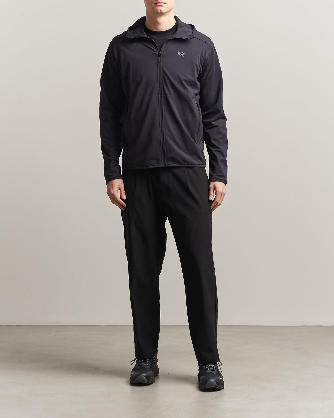 Mies | Puserot | Arc'teryx | Kyanite Lightweight Full Zip Hoodie Black