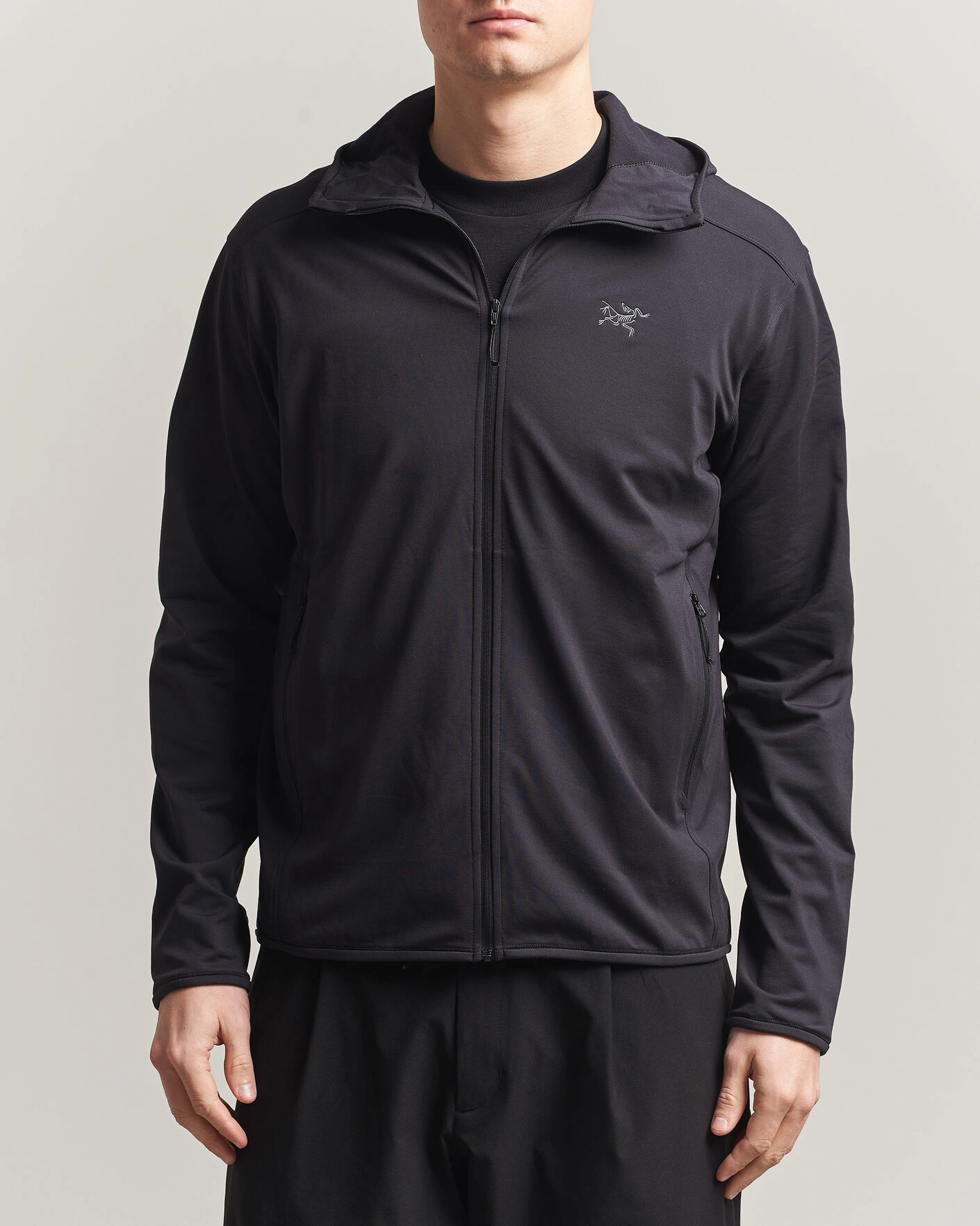 Mies | Puserot | Arc'teryx | Kyanite Lightweight Full Zip Hoodie Black