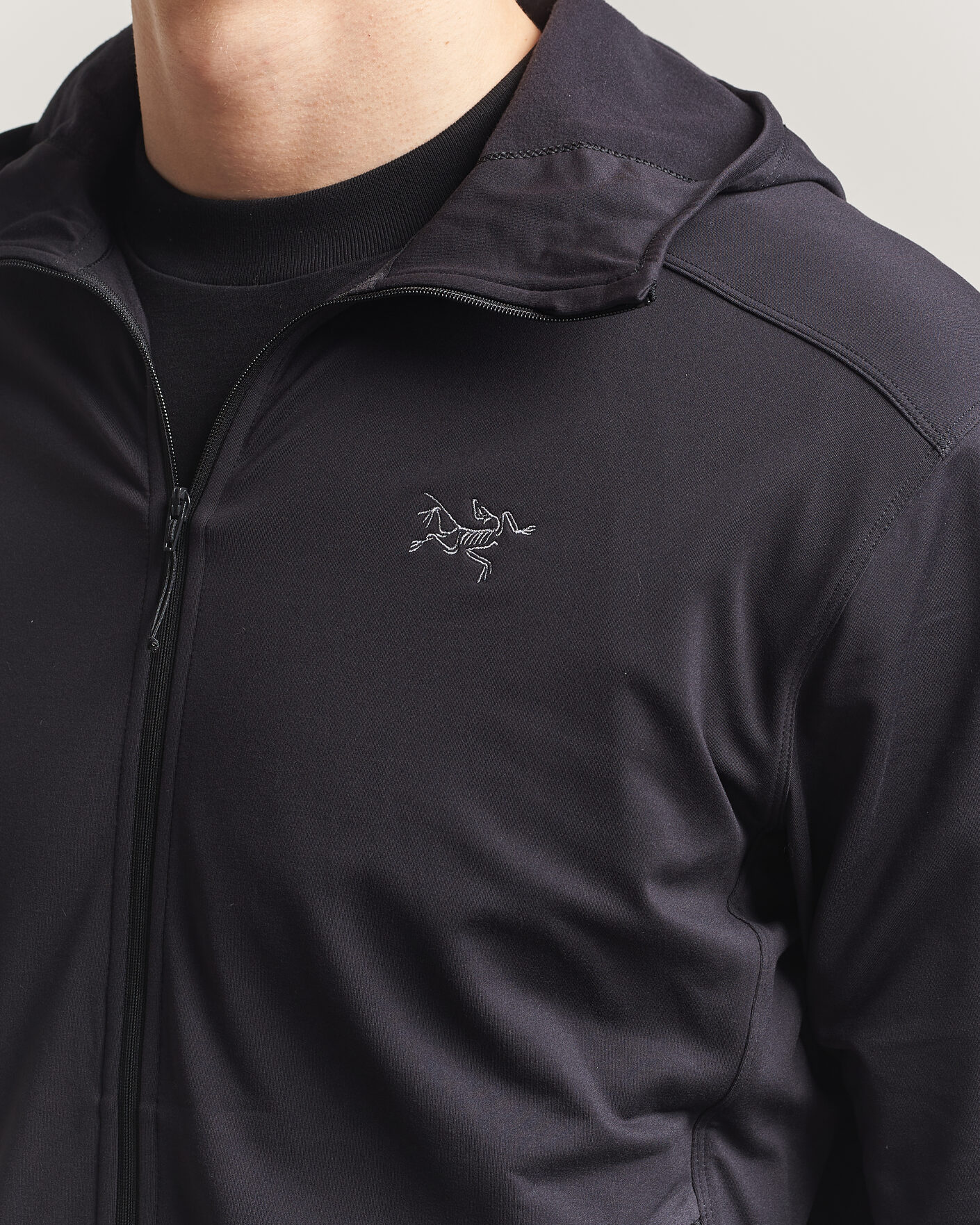 Mies | Puserot | Arc'teryx | Kyanite Lightweight Full Zip Hoodie Black