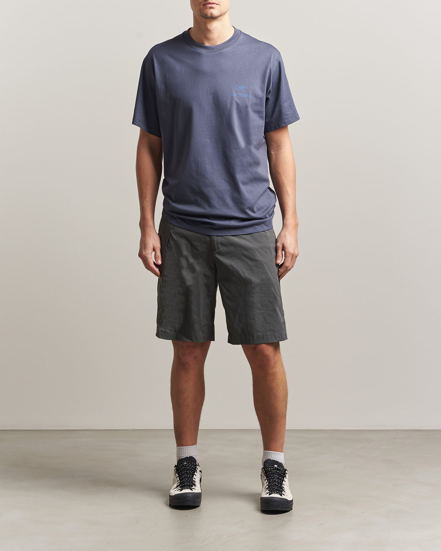 Mies | T-paidat | Arc'teryx | Kragg Cotton Bird Word T-Shirt Dark Stratus