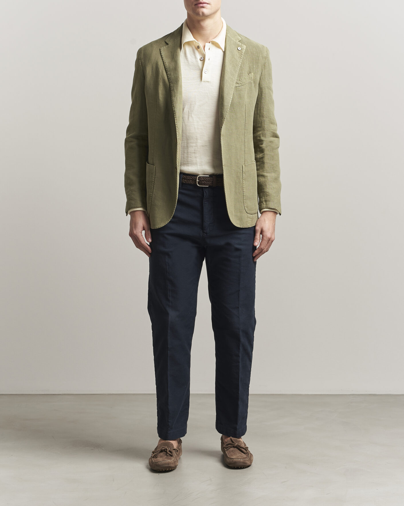 Mies | Pikkutakit | L.B.M. 1911 | Jack Regular Fit Linen Blazer Olive