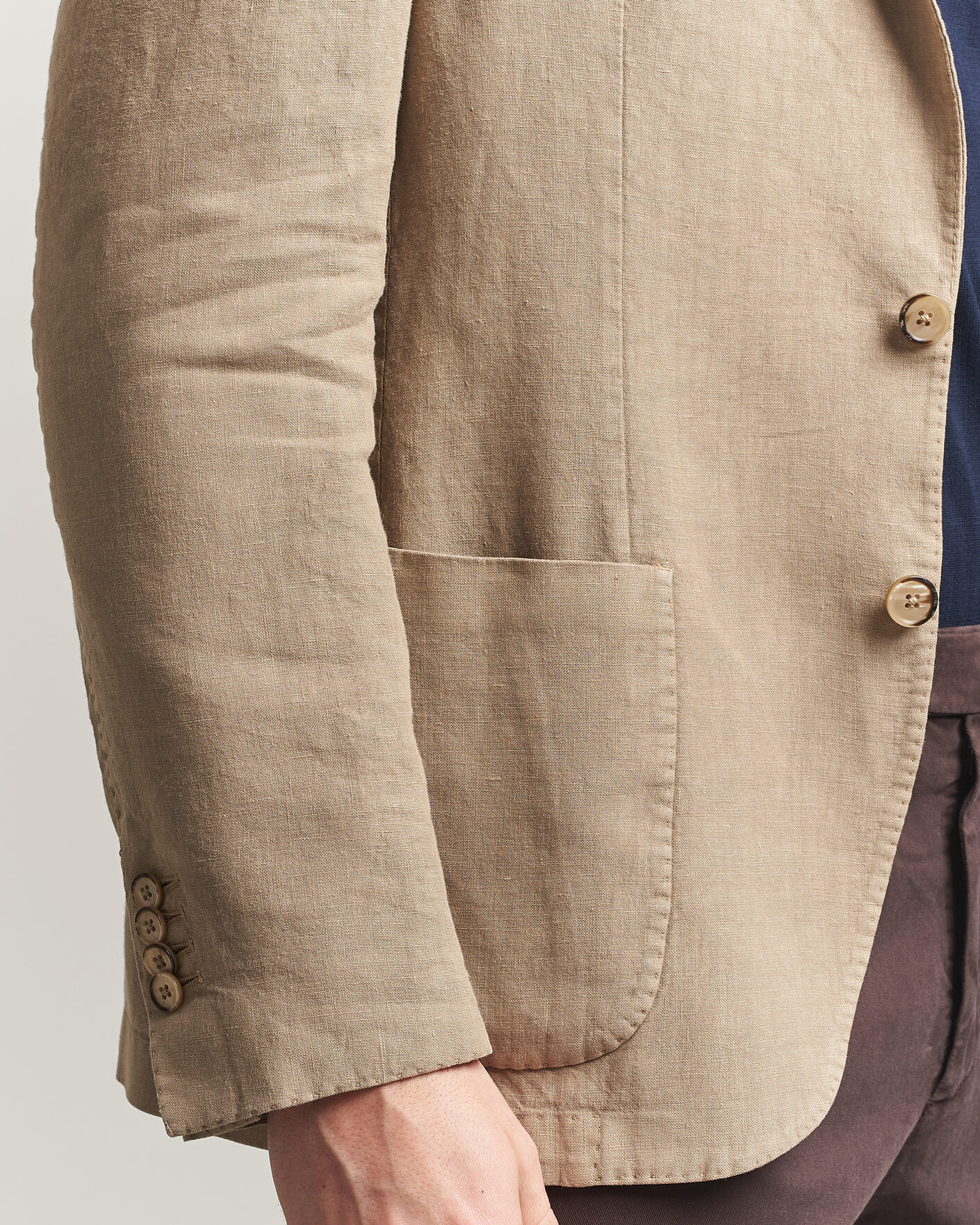 Mies | Pikkutakit | L.B.M. 1911 | Jack Regular Fit Linen Blazer Taupe