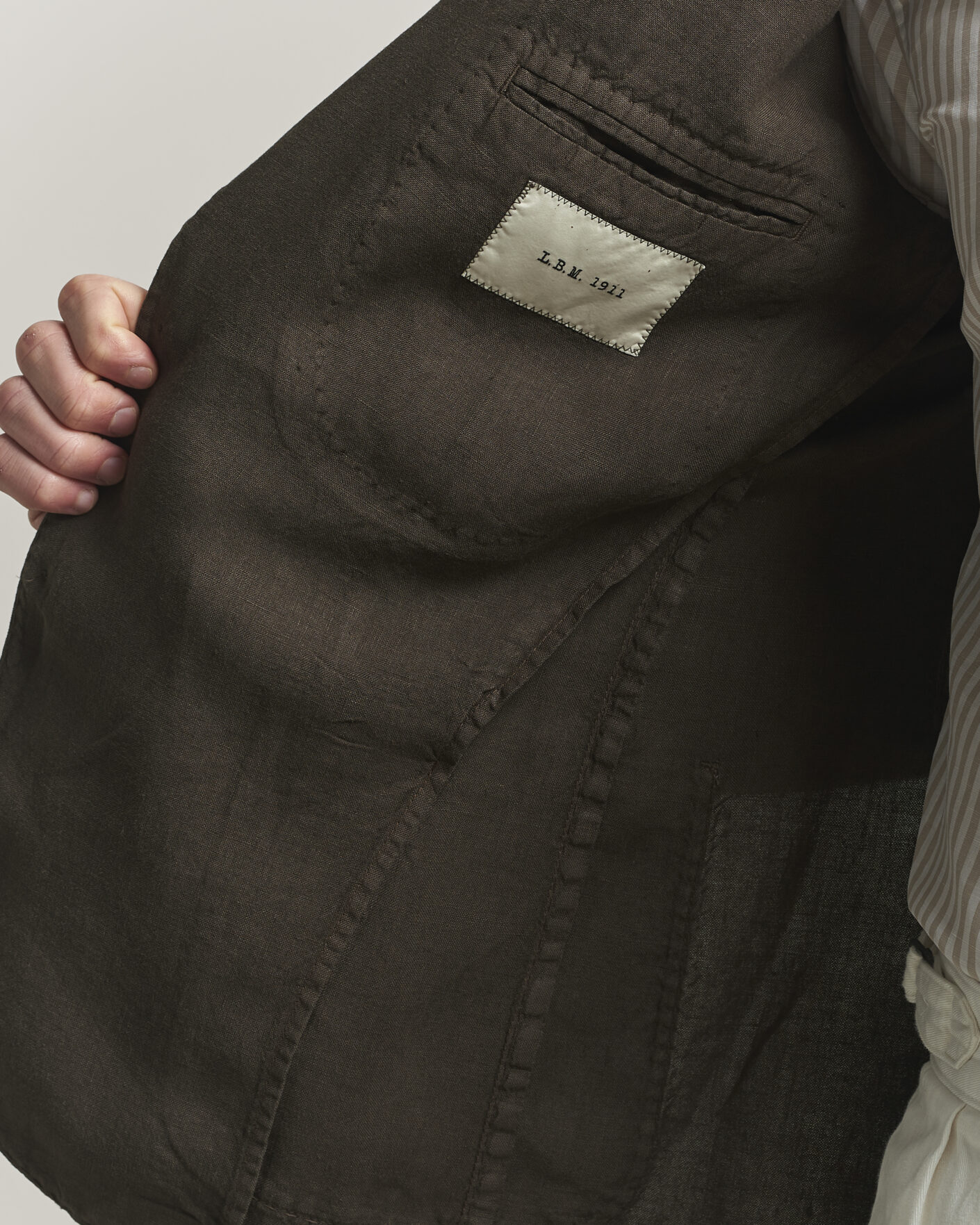 Mies | Pikkutakit | L.B.M. 1911 | Jack Regular Fit Linen Blazer Brown