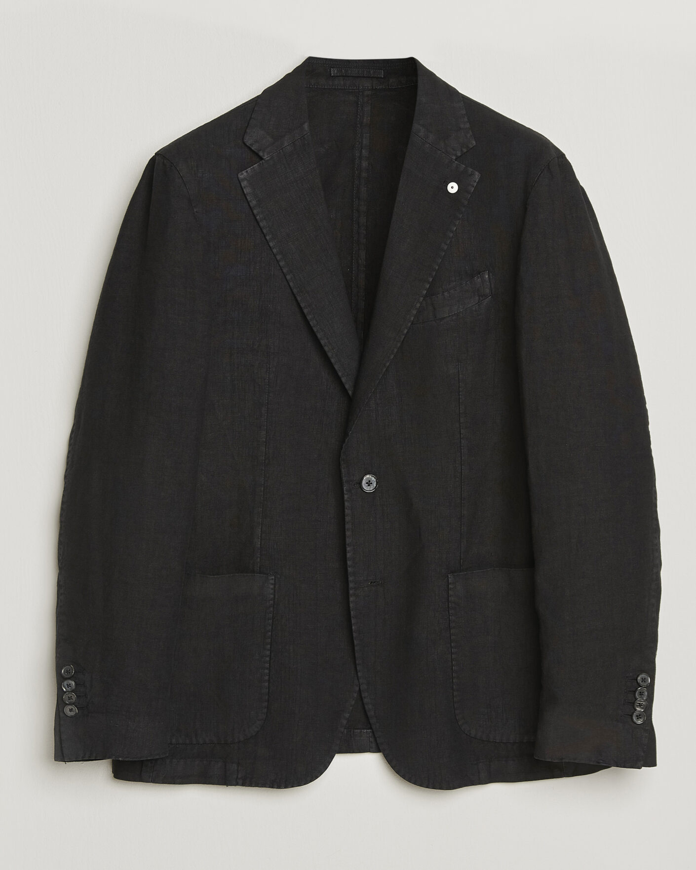 Mies | Pikkutakit | L.B.M. 1911 | Jack Regular Fit Linen Blazer Black