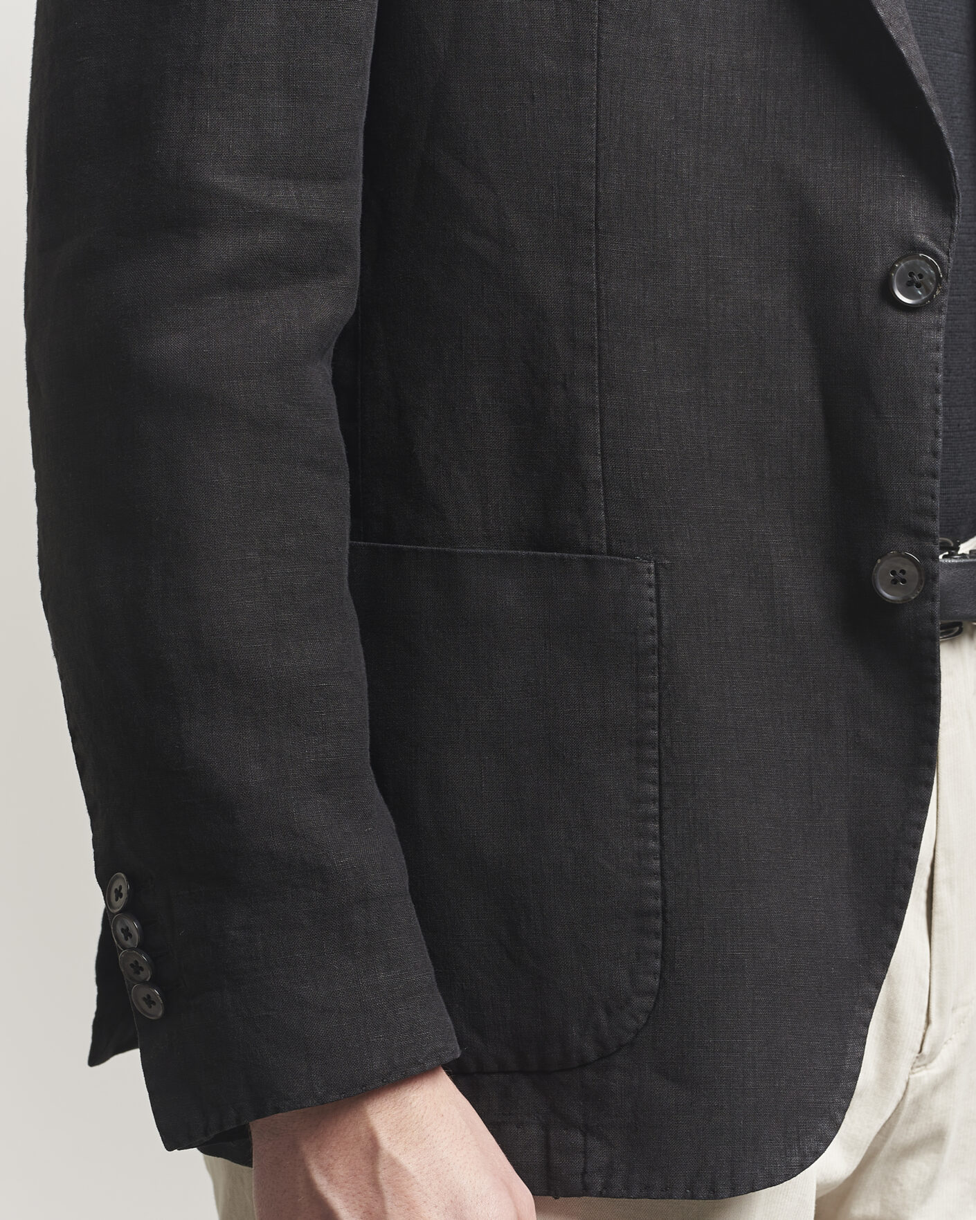 Mies | Pikkutakit | L.B.M. 1911 | Jack Regular Fit Linen Blazer Black