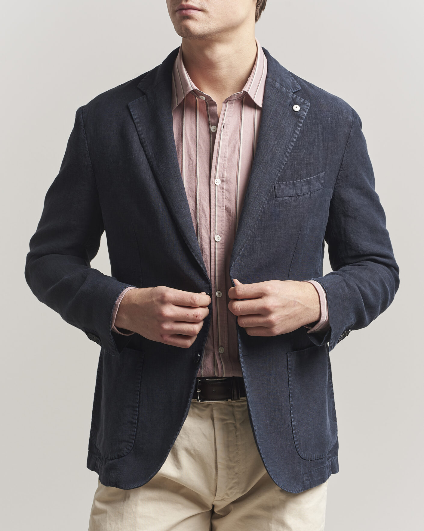 Mies | Pikkutakit | L.B.M. 1911 | Jack Regular Fit Linen Blazer Navy
