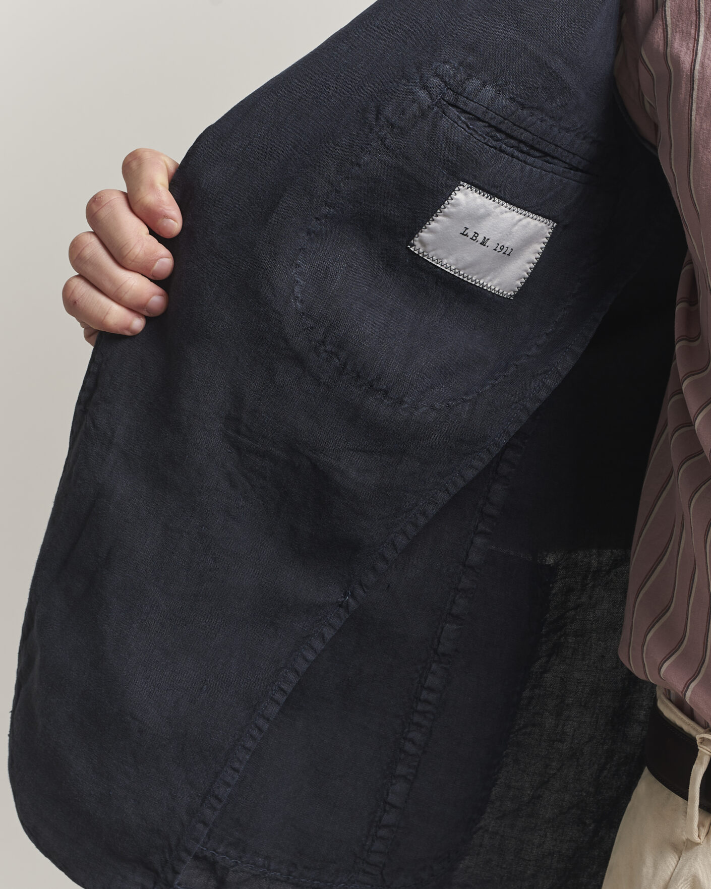 Mies | Pikkutakit | L.B.M. 1911 | Jack Regular Fit Linen Blazer Navy