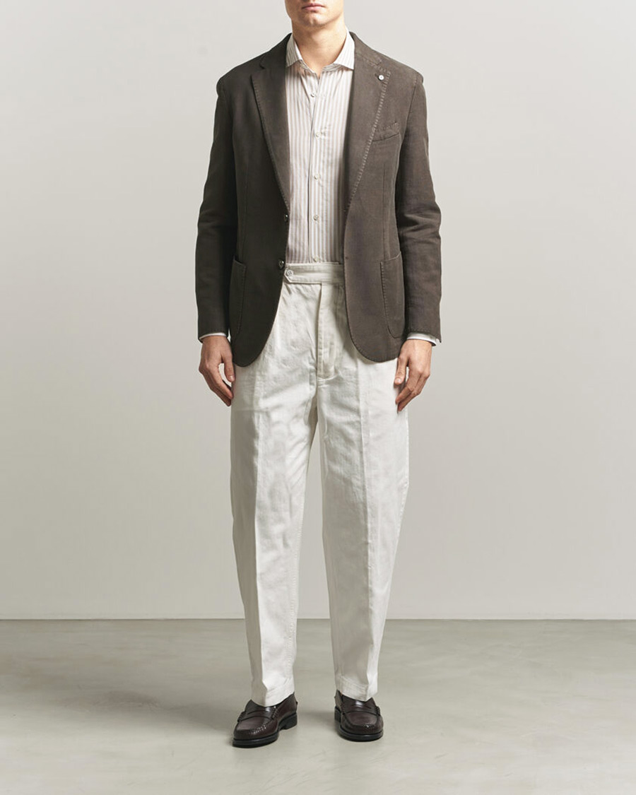 Mies | Pikkutakit | L.B.M. 1911 | Jack Regular Fit Structured Cotton Blazer Brown