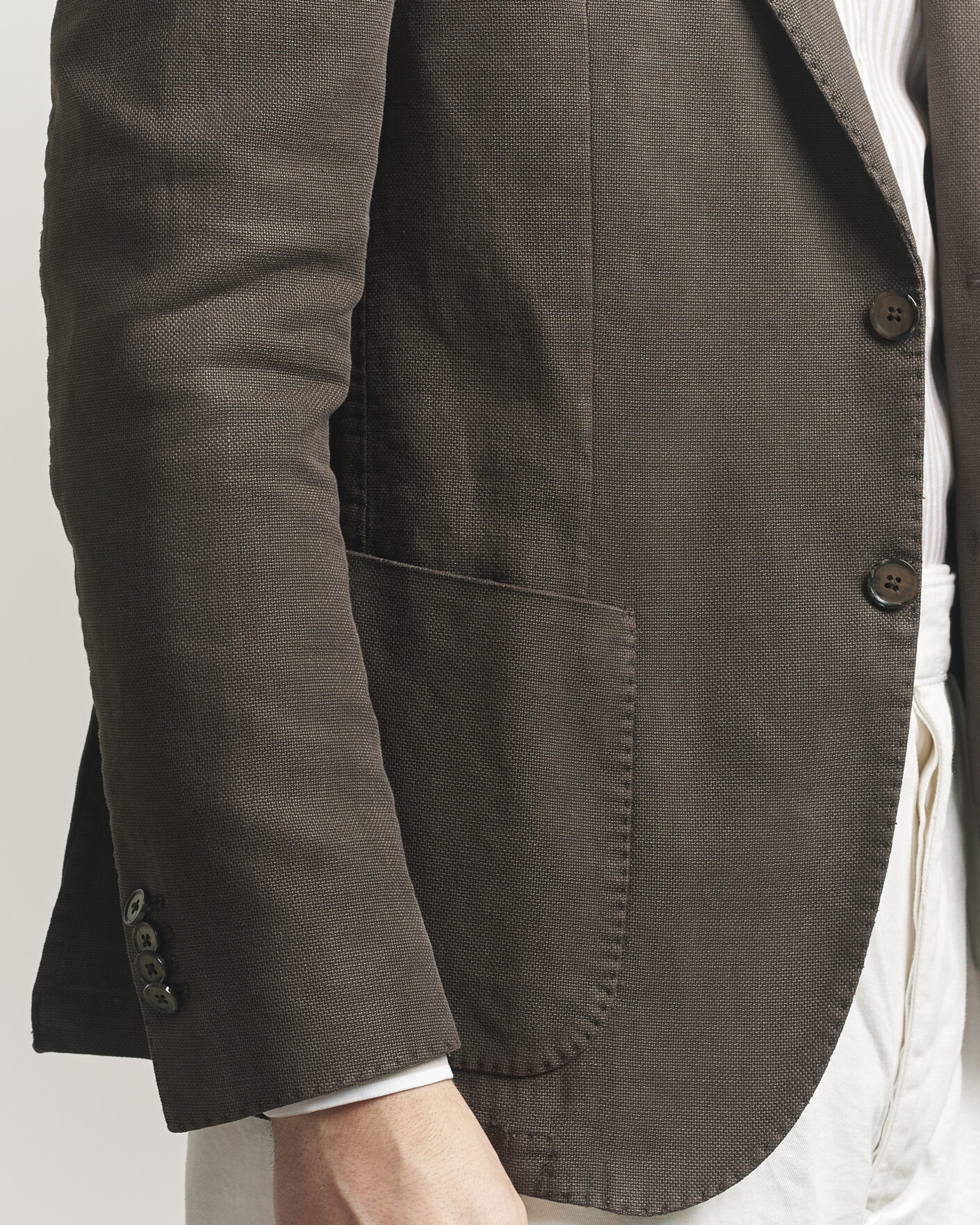 Mies | Pikkutakit | L.B.M. 1911 | Jack Regular Fit Structured Cotton Blazer Brown