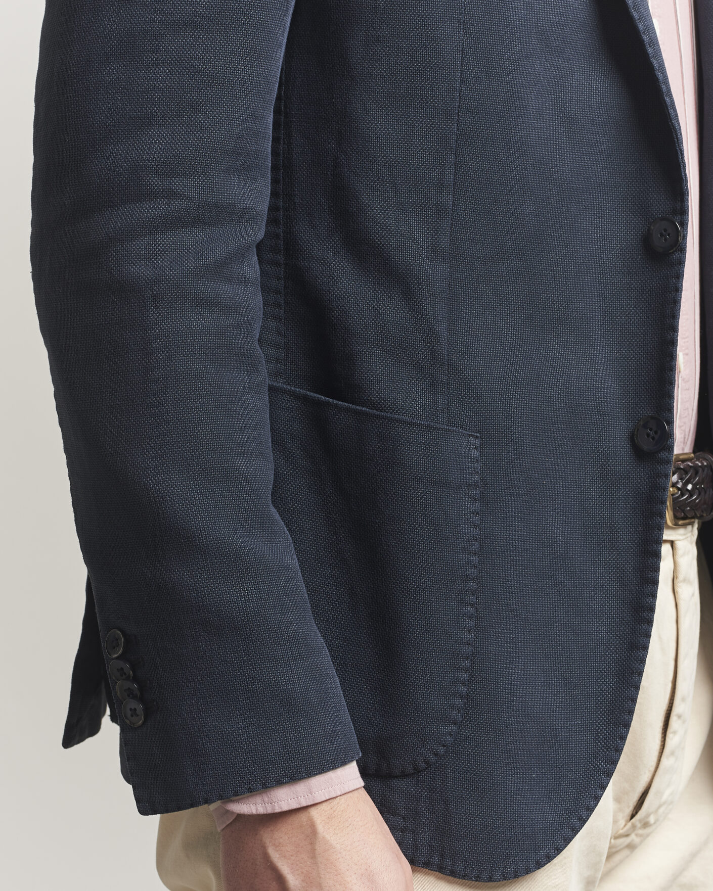 Mies | Pikkutakit | L.B.M. 1911 | Jack Regular Fit Structured Cotton Blazer Navy