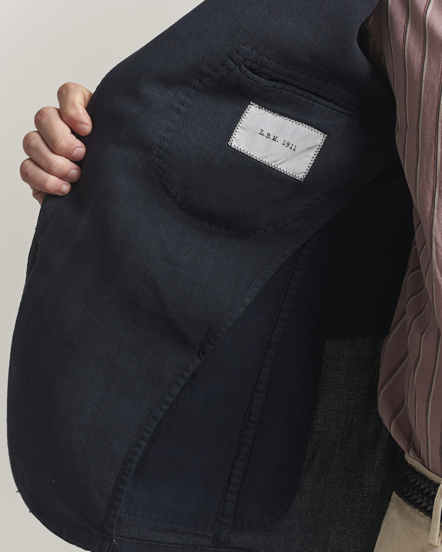 Mies | Pikkutakit | L.B.M. 1911 | Jack Regular Fit Structured Cotton Blazer Navy