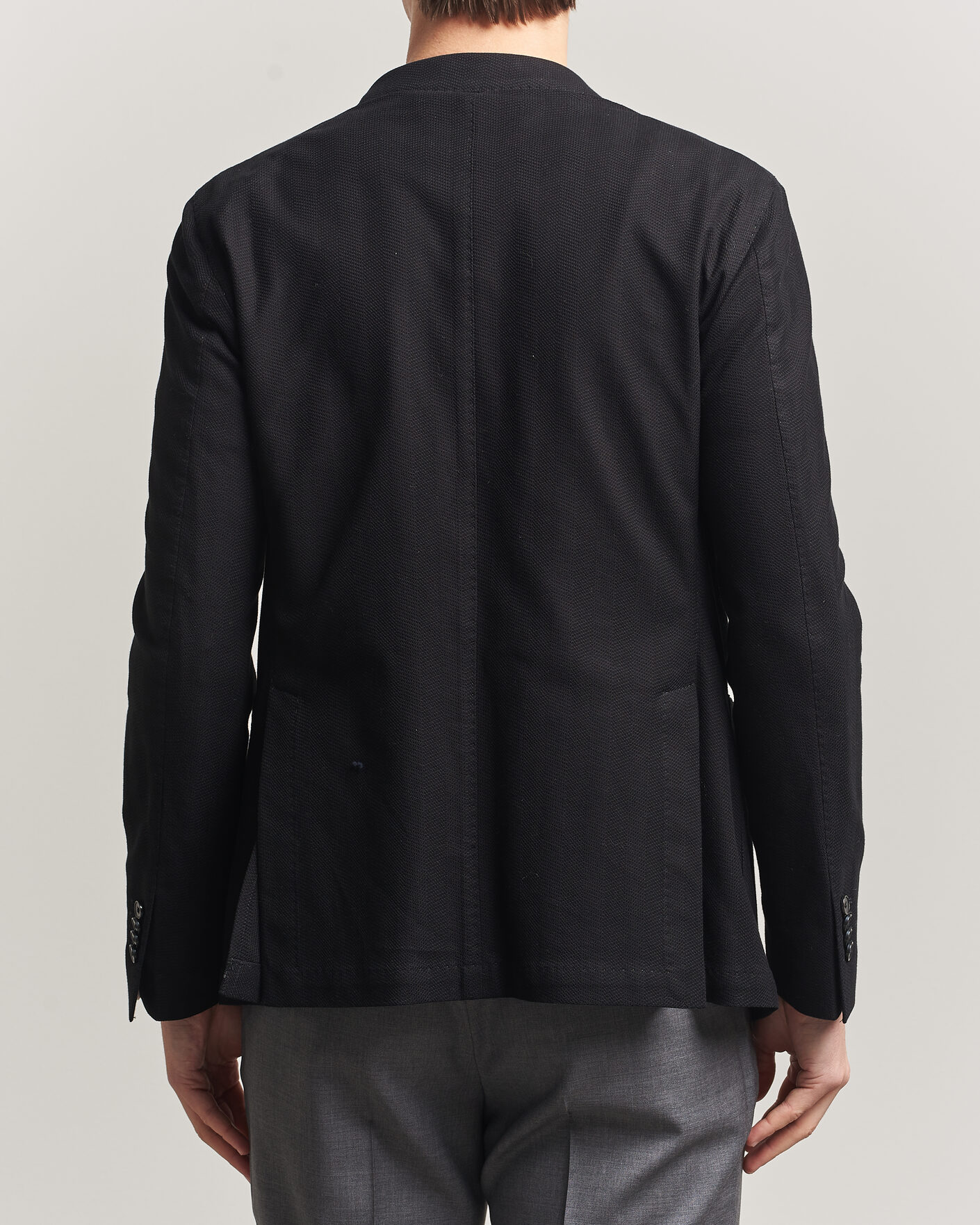 Mies | Pikkutakit | L.B.M. 1911 | Jack Herringbone Cotton Blazer Black