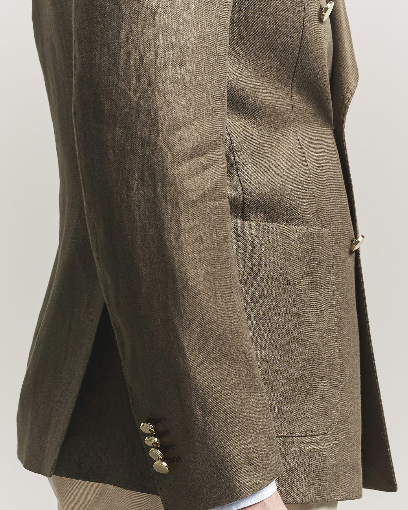 Mies | Pikkutakit | L.B.M. 1911 | Tom Regular DB Linen Blazer Olive