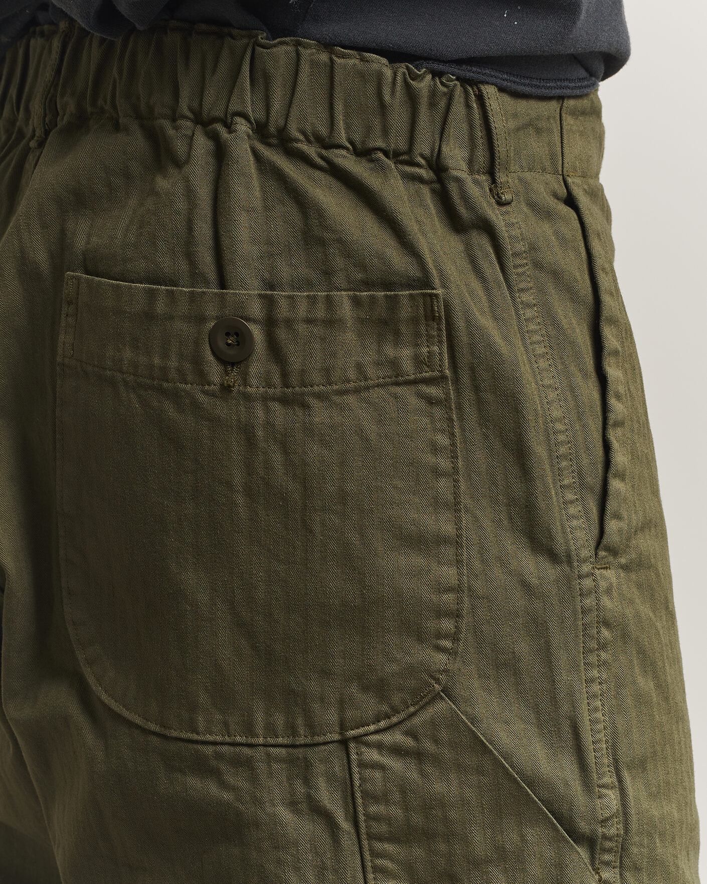 Mies | Housut | orSlow | Wide Fit French Work Pants Army Green