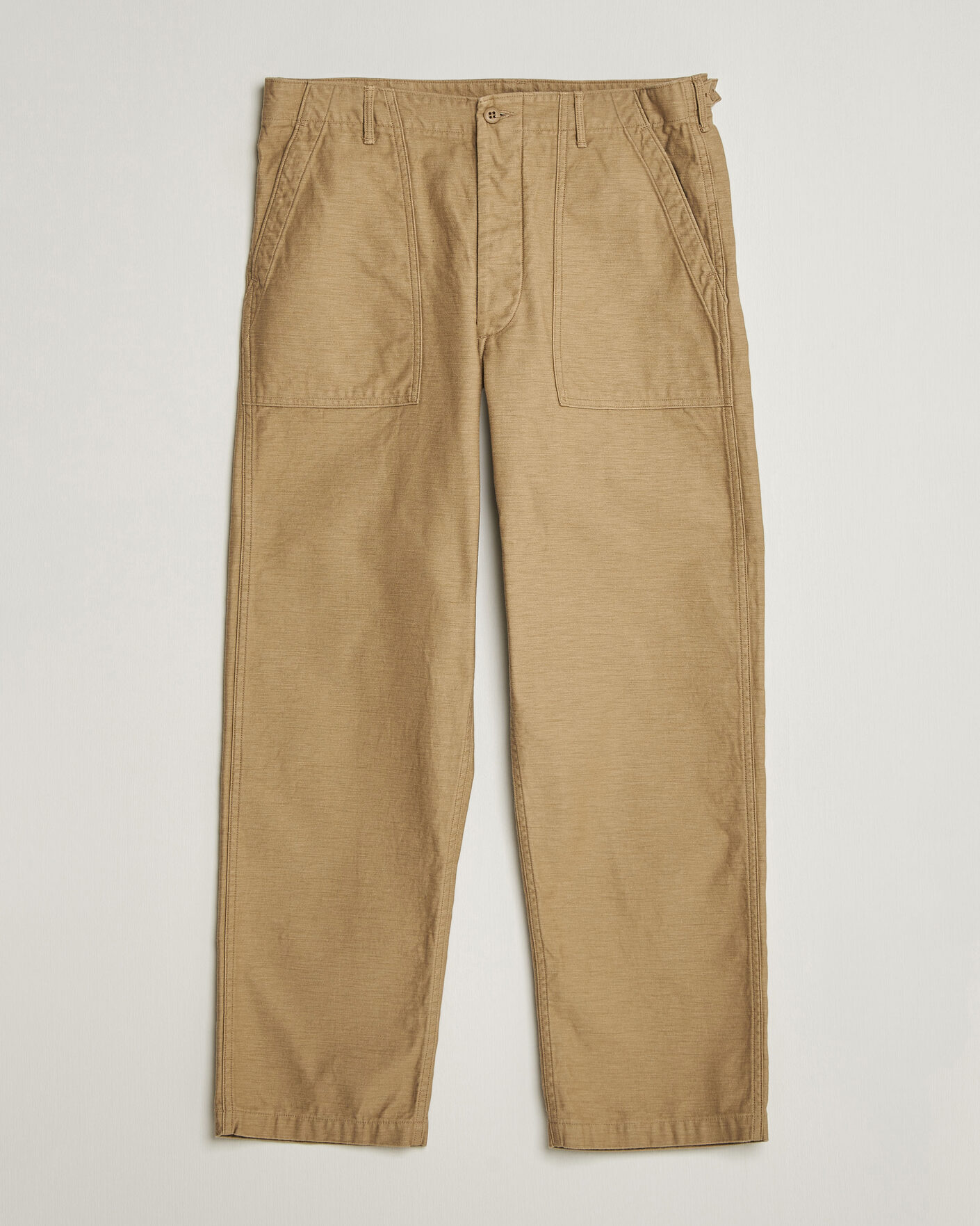 Mies | Housut | orSlow | Regular Fit Original Sateen Fatigue Pants Sand Beige
