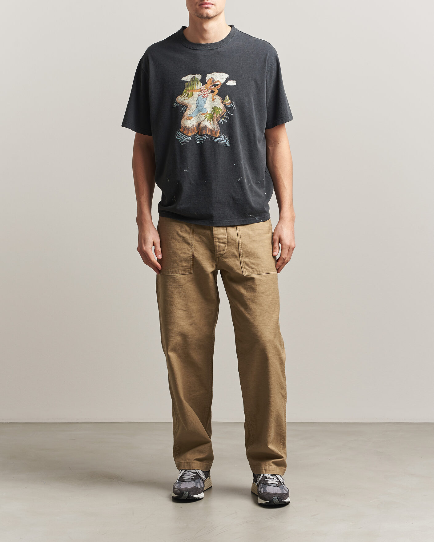 Mies | Housut | orSlow | Regular Fit Original Sateen Fatigue Pants Sand Beige