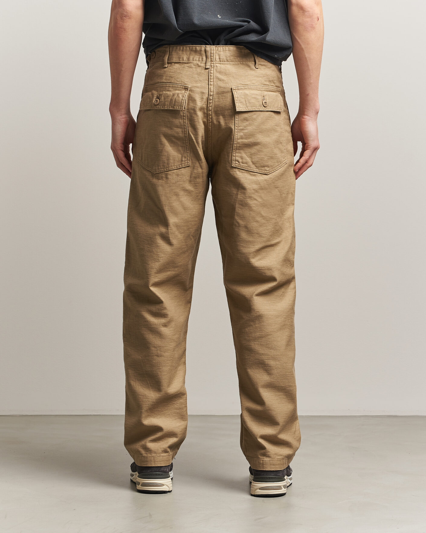 Mies | Housut | orSlow | Regular Fit Original Sateen Fatigue Pants Sand Beige