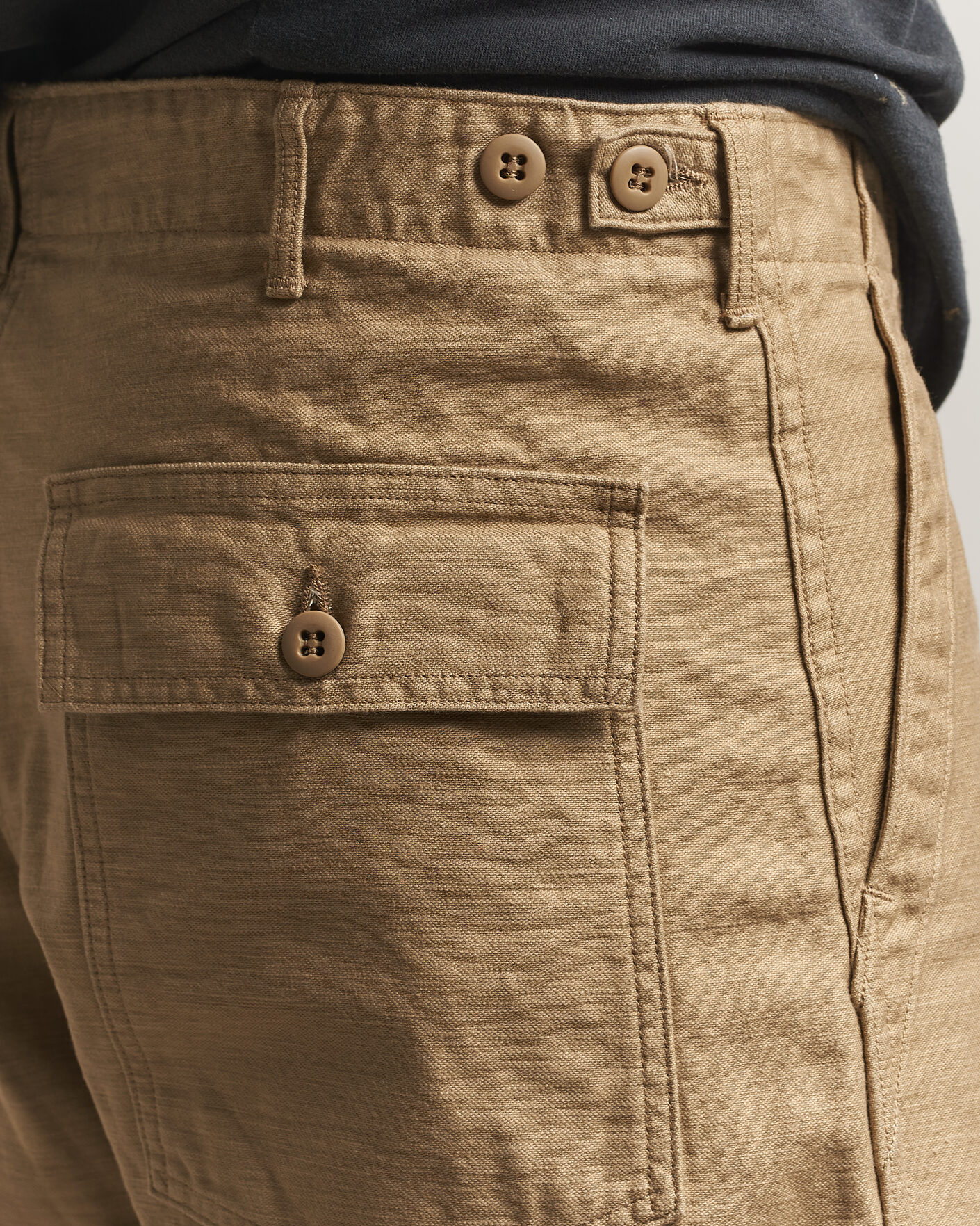 Mies | Housut | orSlow | Regular Fit Original Sateen Fatigue Pants Sand Beige
