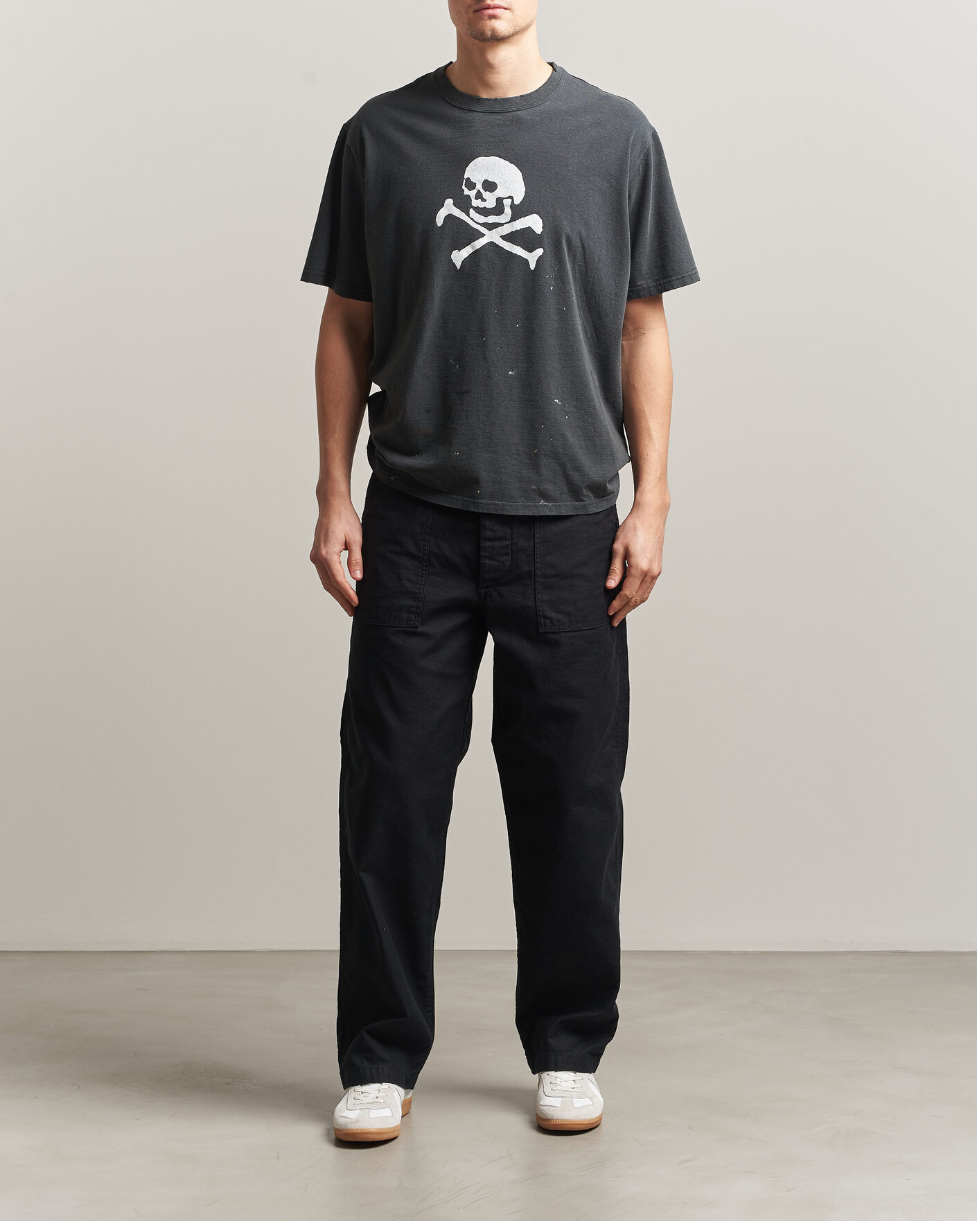 Mies | Housut | orSlow | Regular Fit Original Sateen Fatigue Pants Black