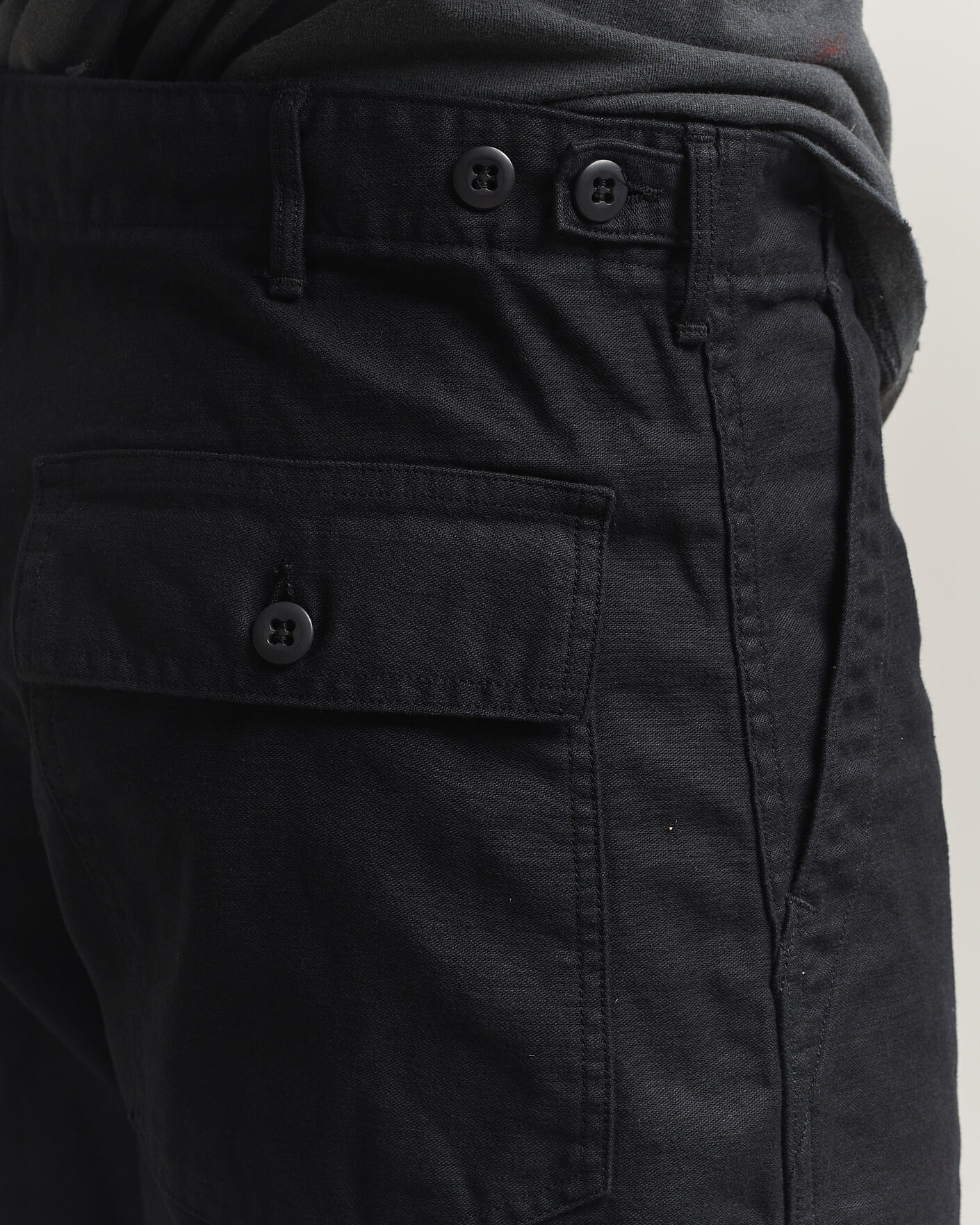 Mies | Housut | orSlow | Regular Fit Original Sateen Fatigue Pants Black
