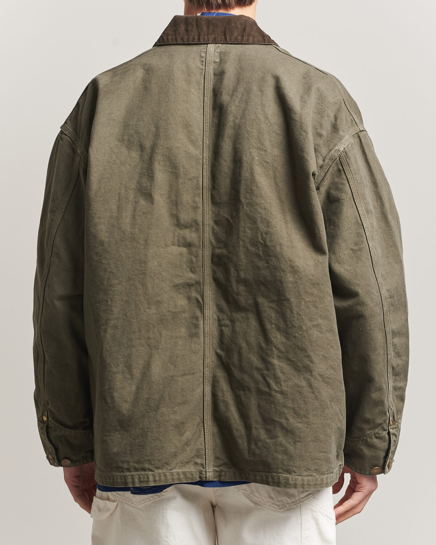 Mies | Takit | orSlow | Oxford Coverall Chore Jacket Army Green