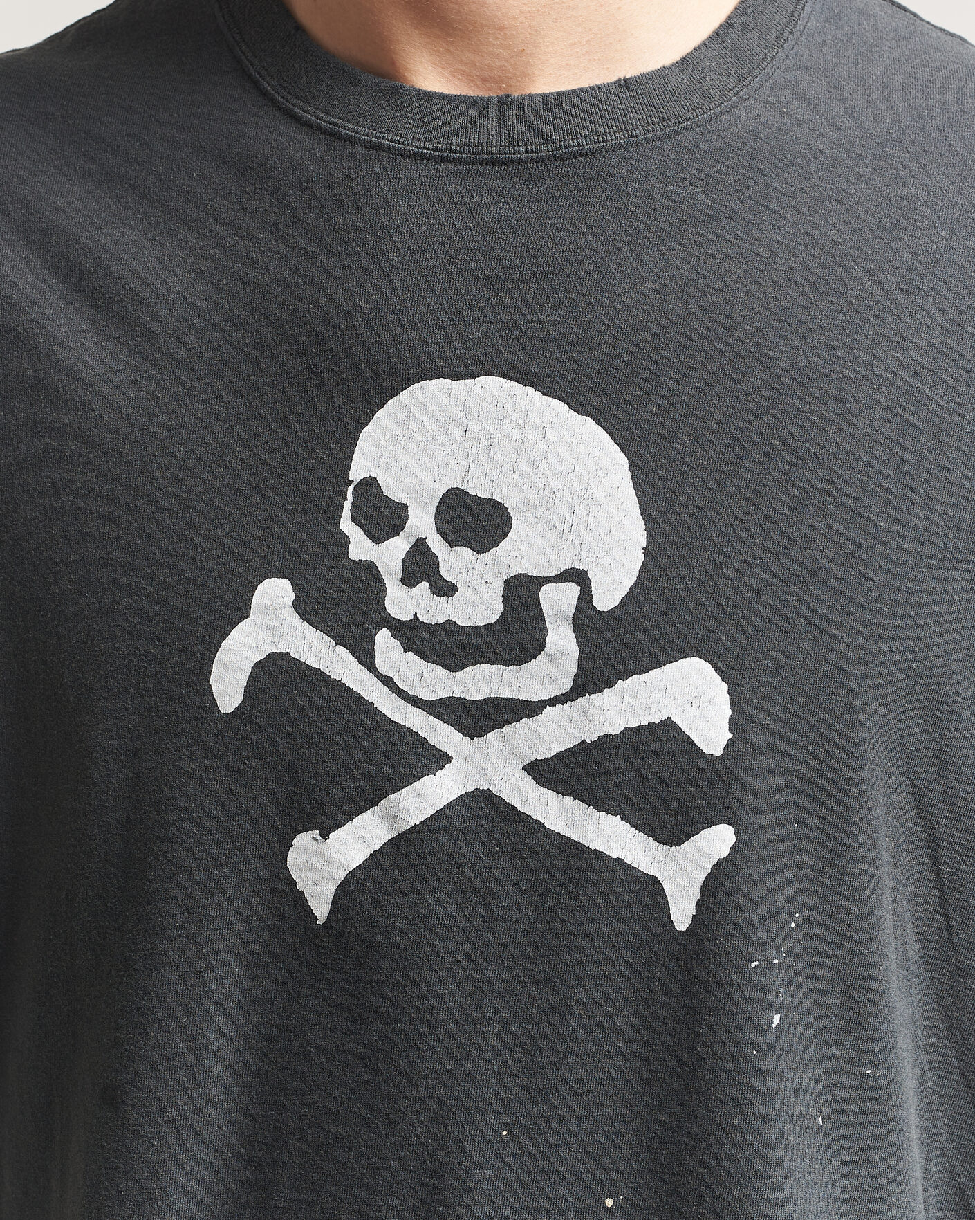 Mies | T-paidat | orSlow | Vintage Skull Print T-Shirt Black