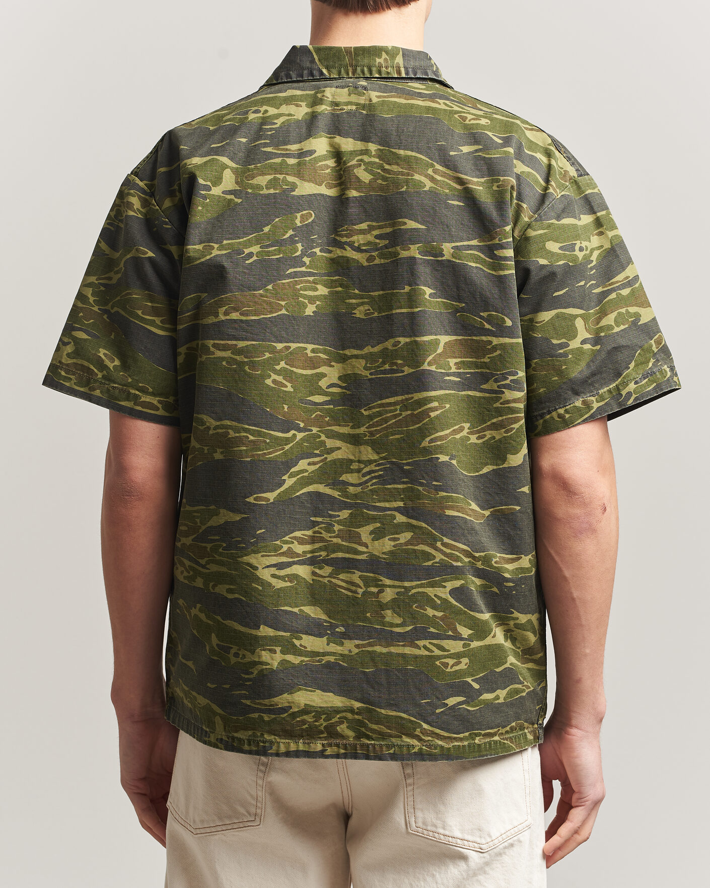 Mies | Kauluspaidat | orSlow | Short Sleeve Utility Shirt Tiger Camo